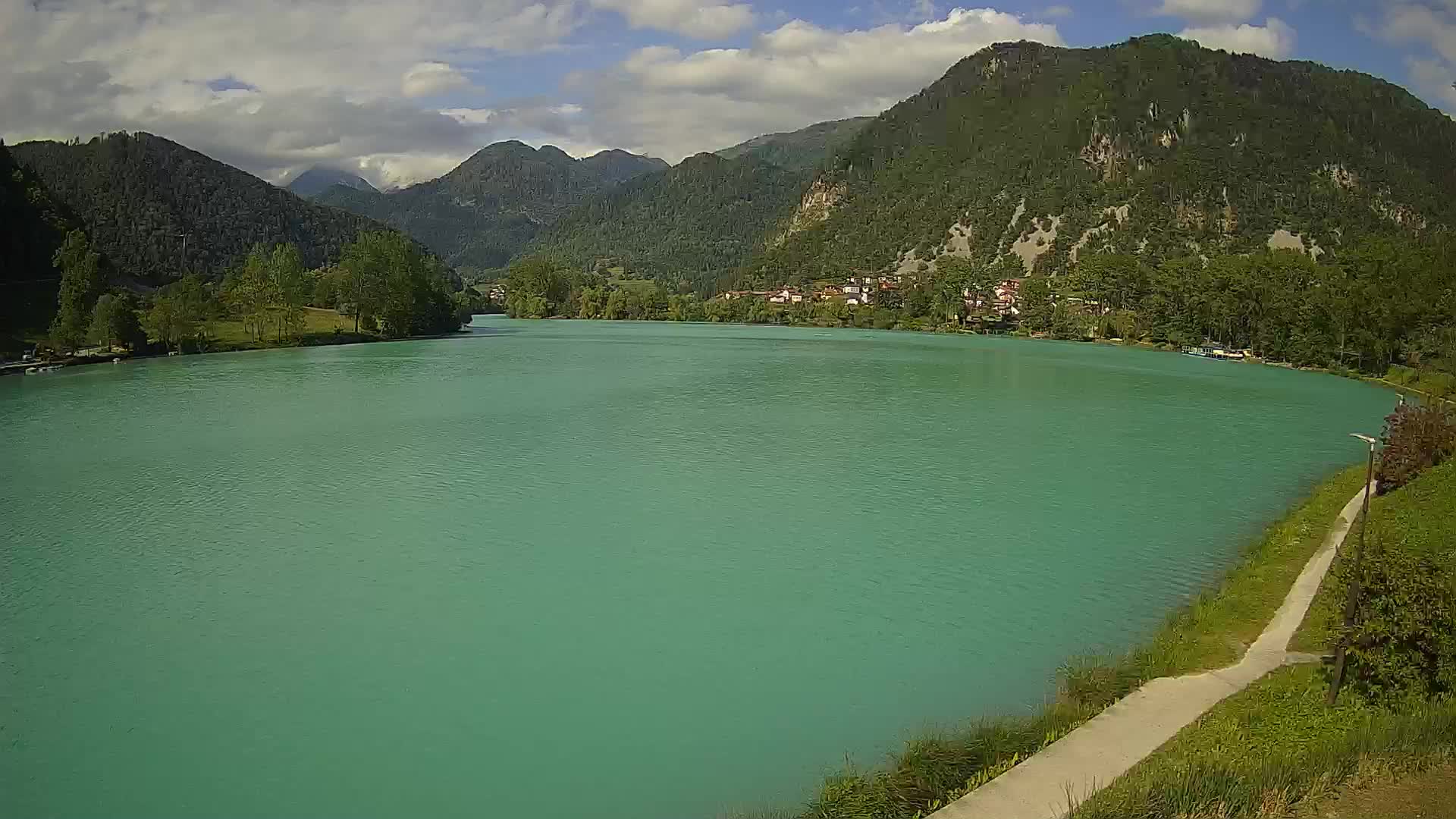 Most na Soči – Panorama del lago
