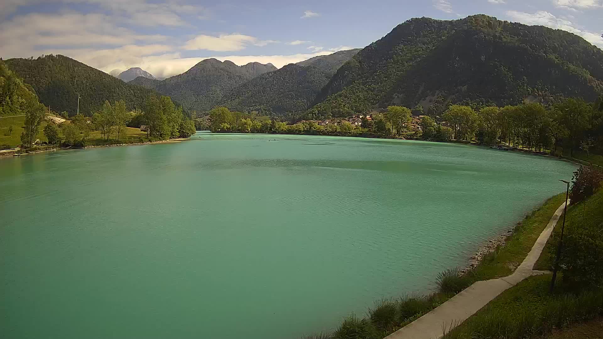 Most na Soči – Panorama del lac