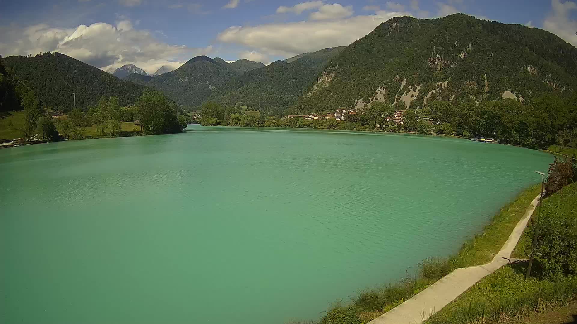 Most na Soči – Panoramic view of Lake