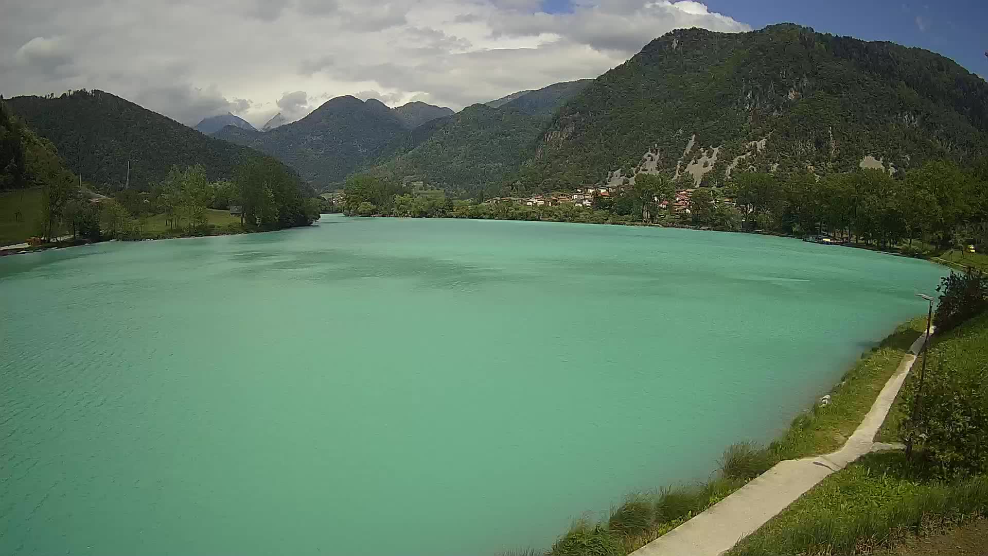 Most na Soči – Panoramic view of Lake