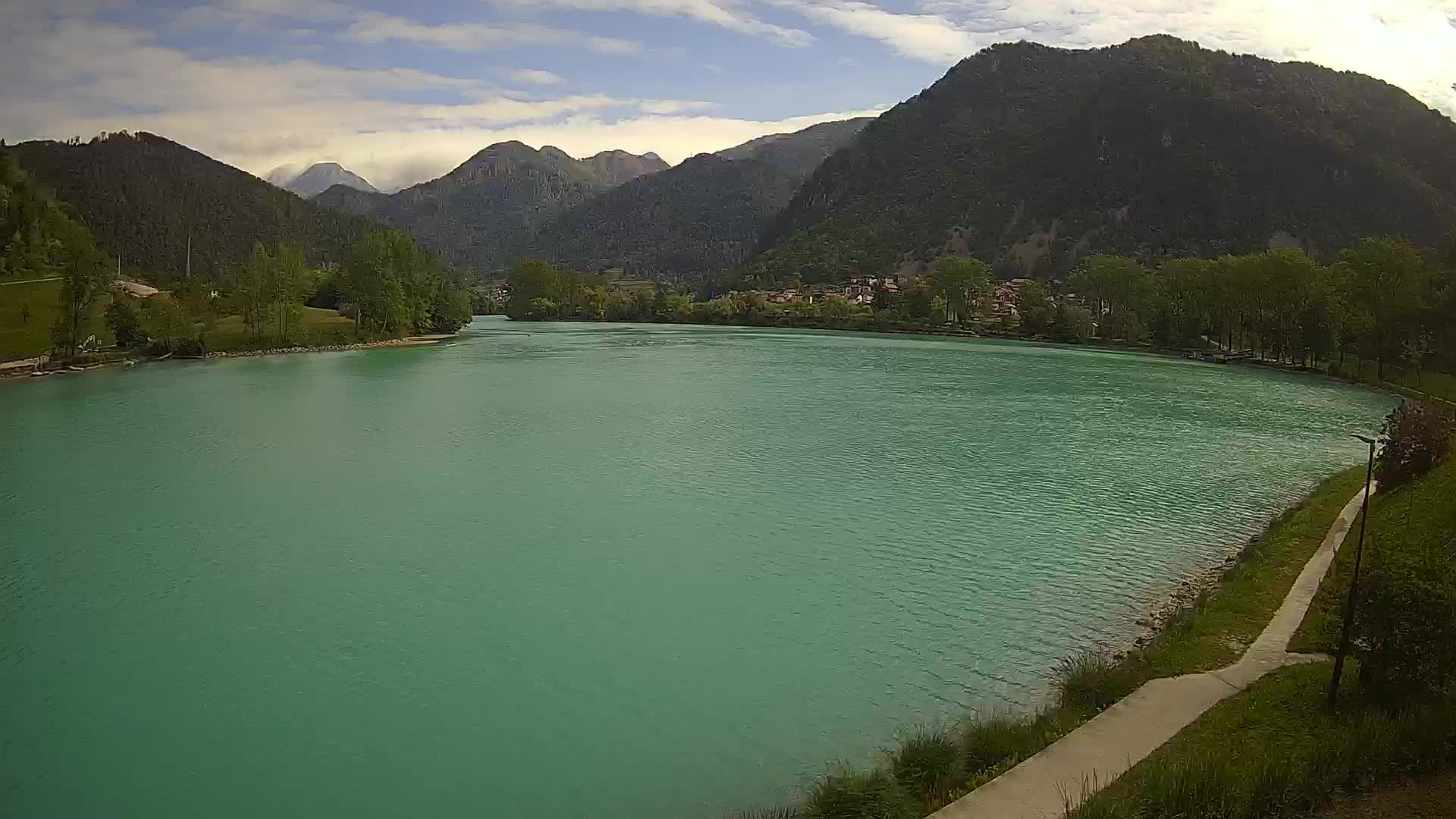 Most na Soči – Panorama del lac