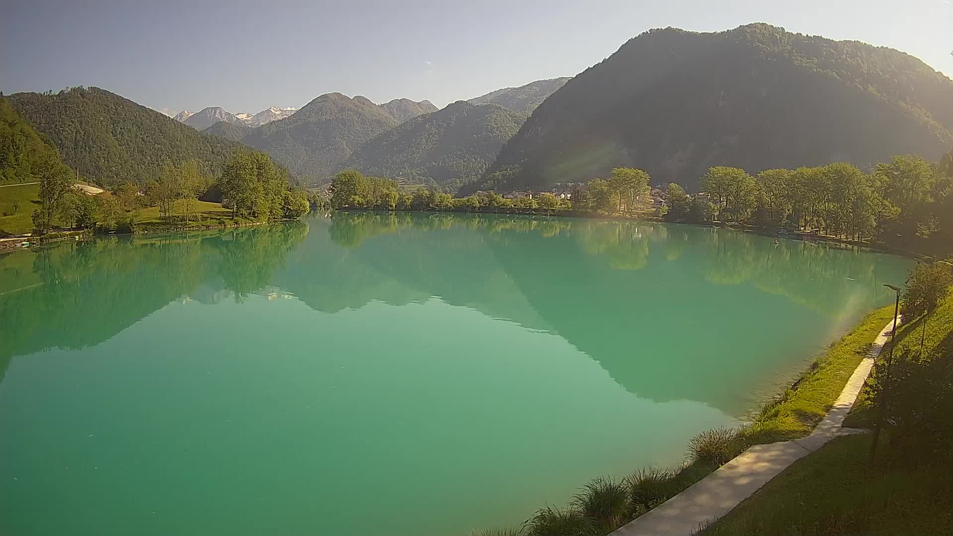 Most na Soči – Panoramic view of Lake