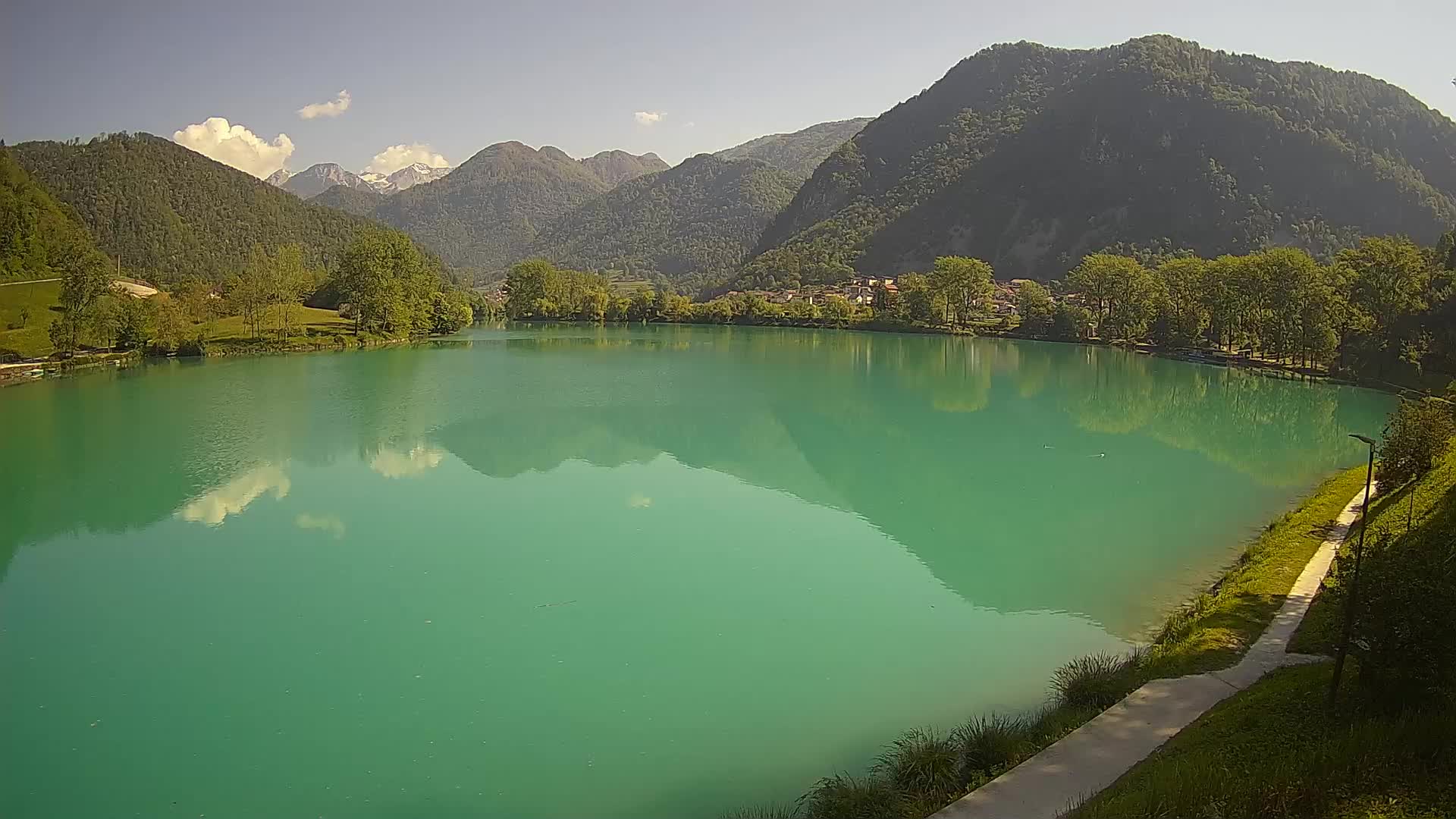 Most na Soči – Panoramic view of Lake