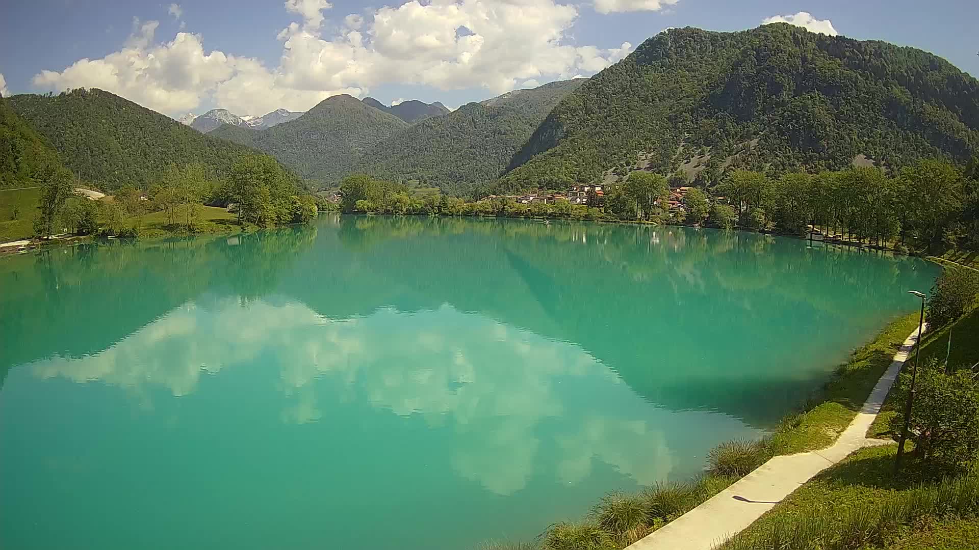 Most na Soči – Panoramic view of Lake