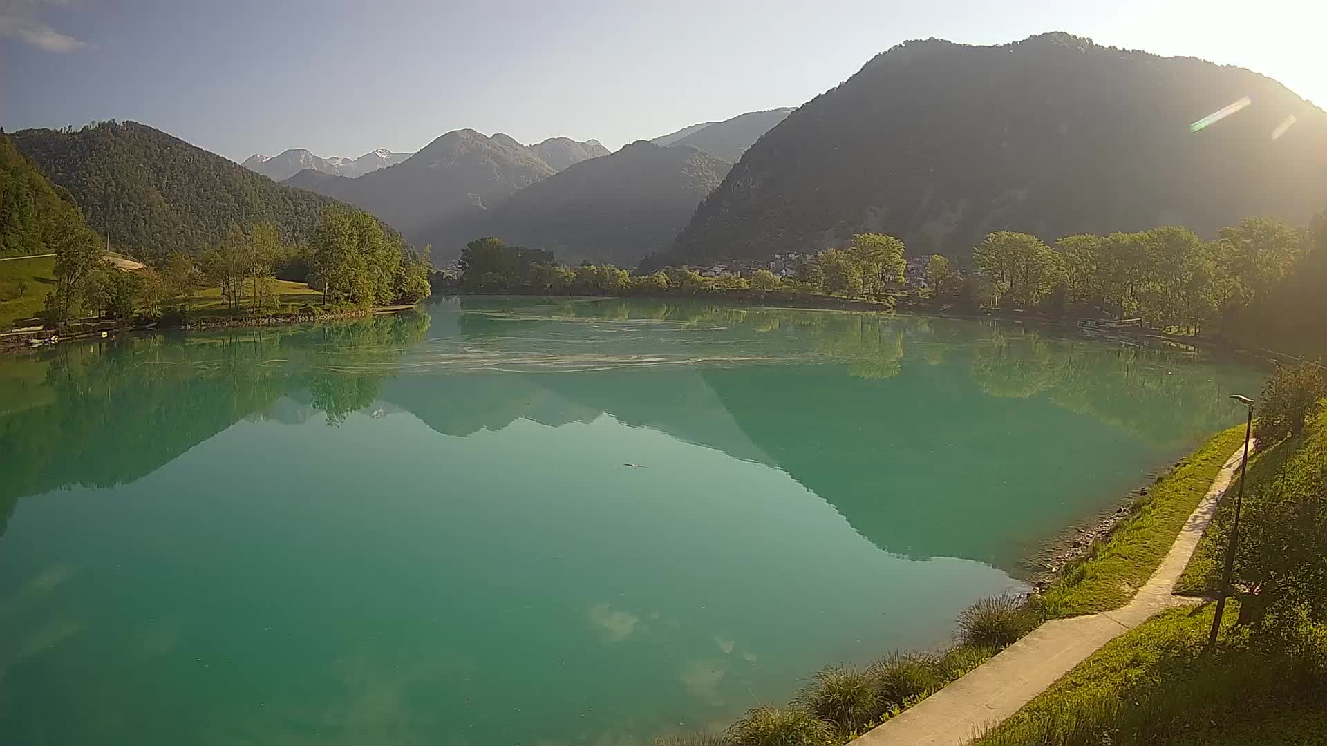 LIVE Webcam Most na Soči lake – Slovenia