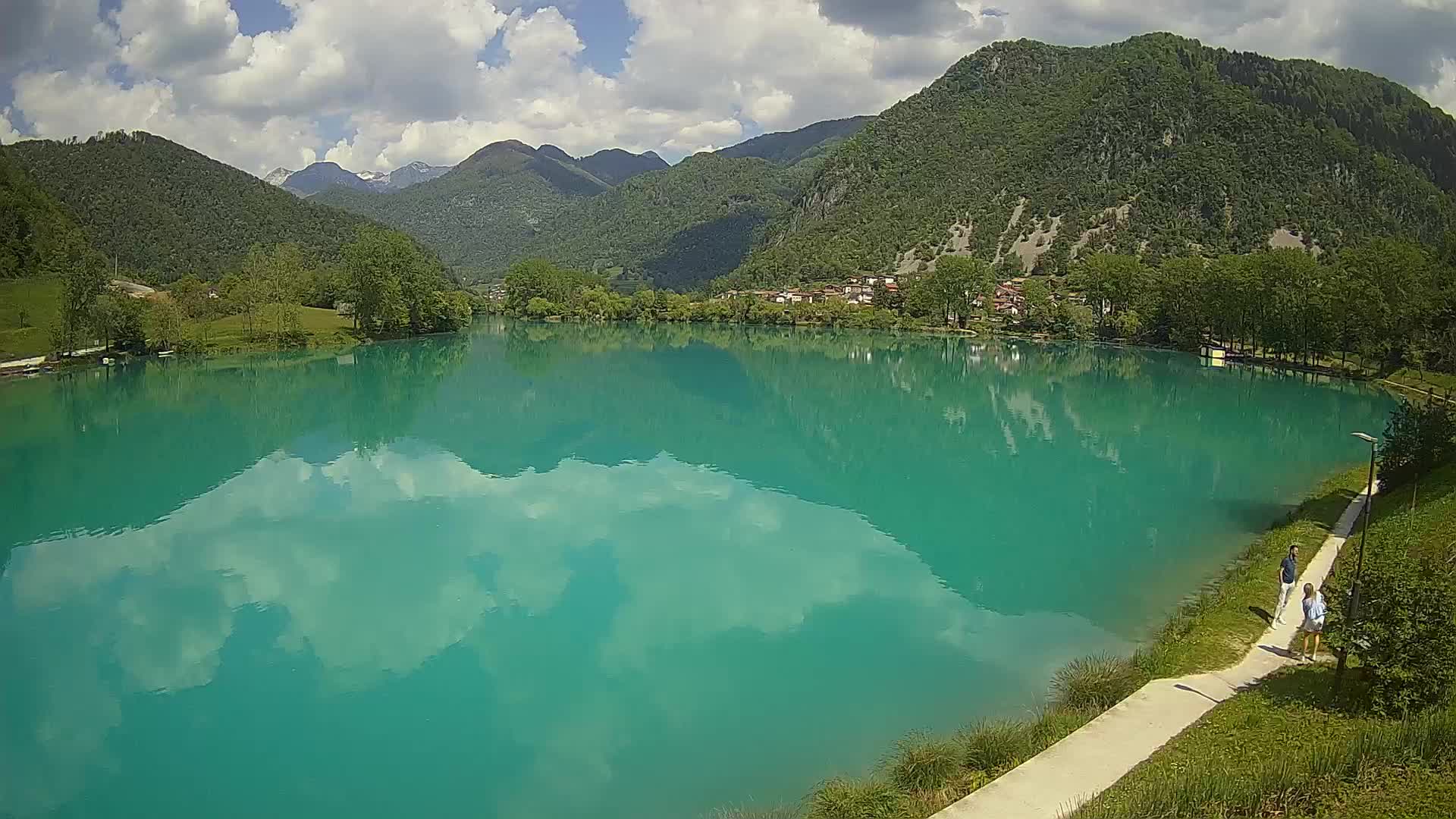 Most na Soči – Panoramic view of Lake
