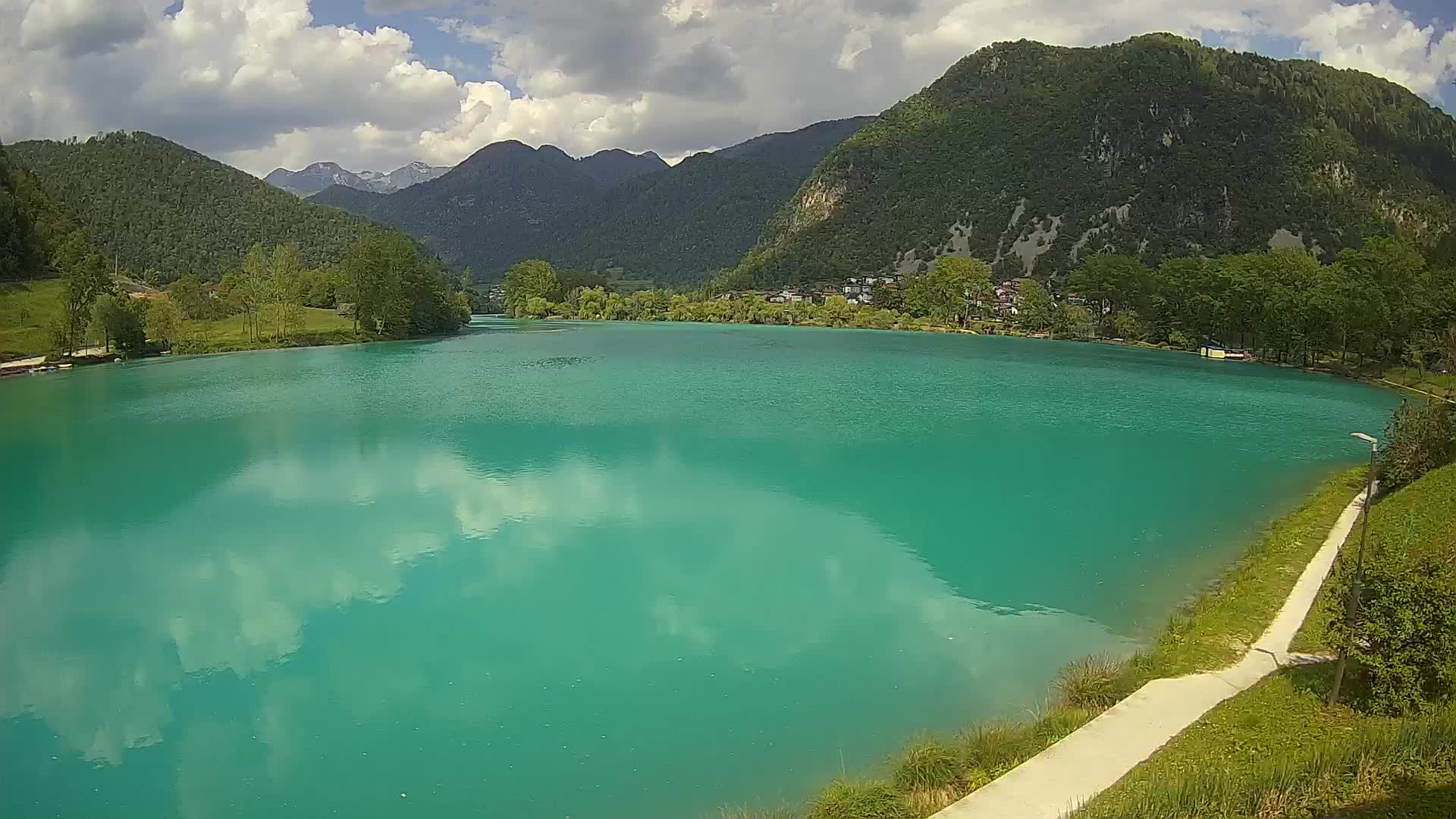 Most na Soči – Pogled na jezero