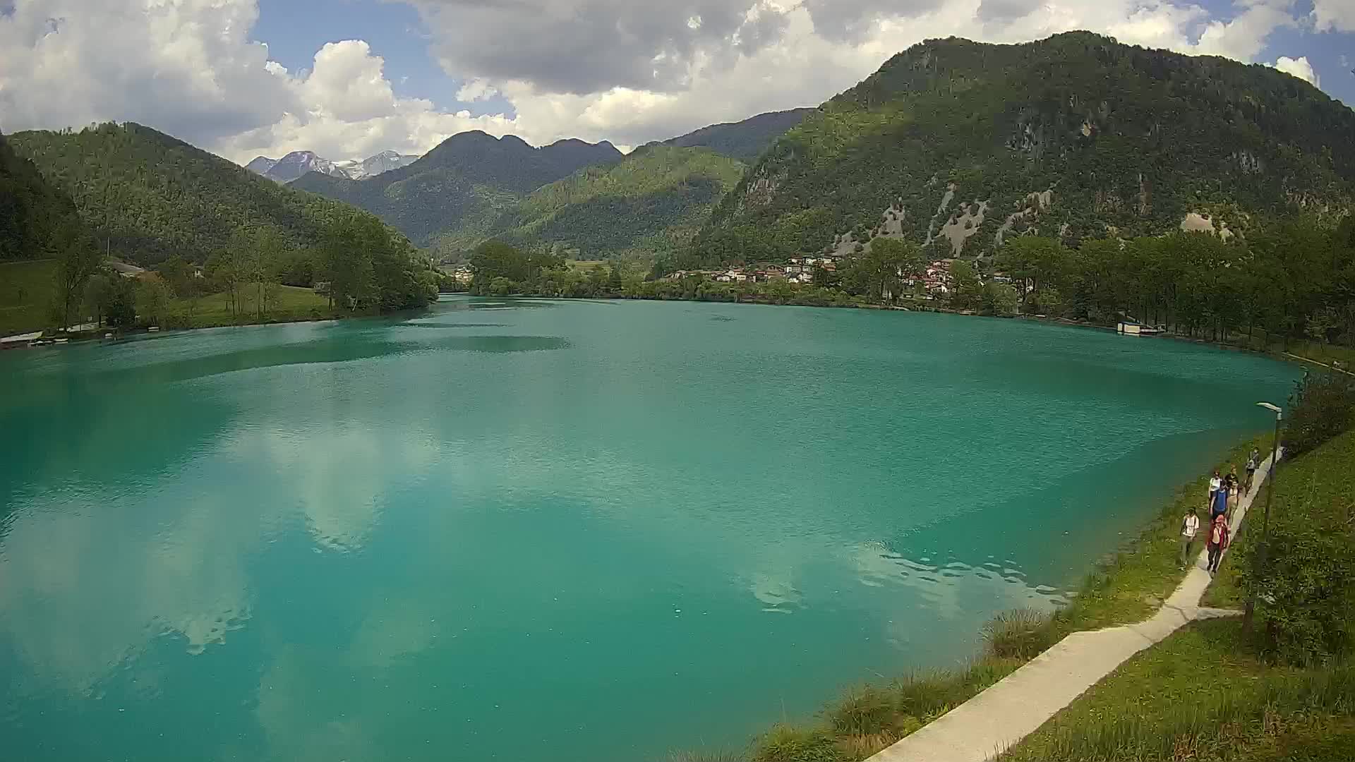 Most na Soči – Pogled na jezero