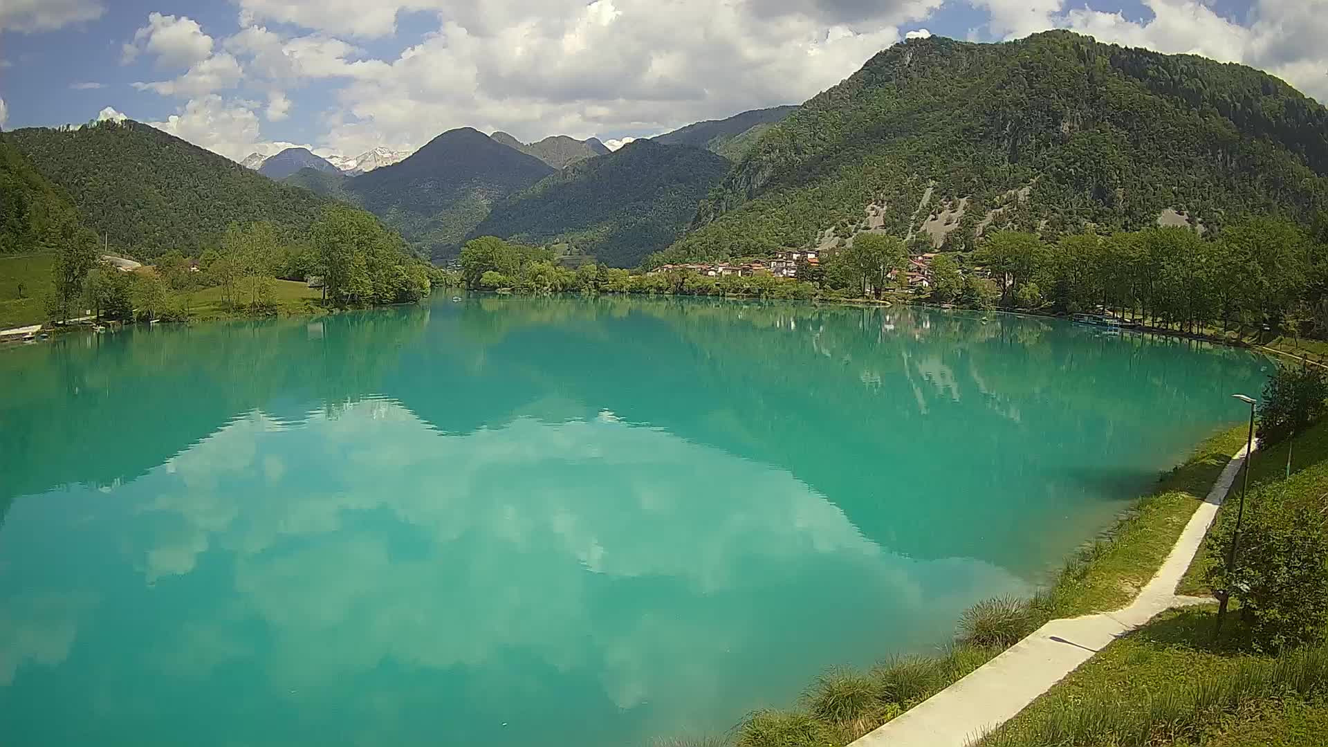 Most na Soči – Pogled na jezero