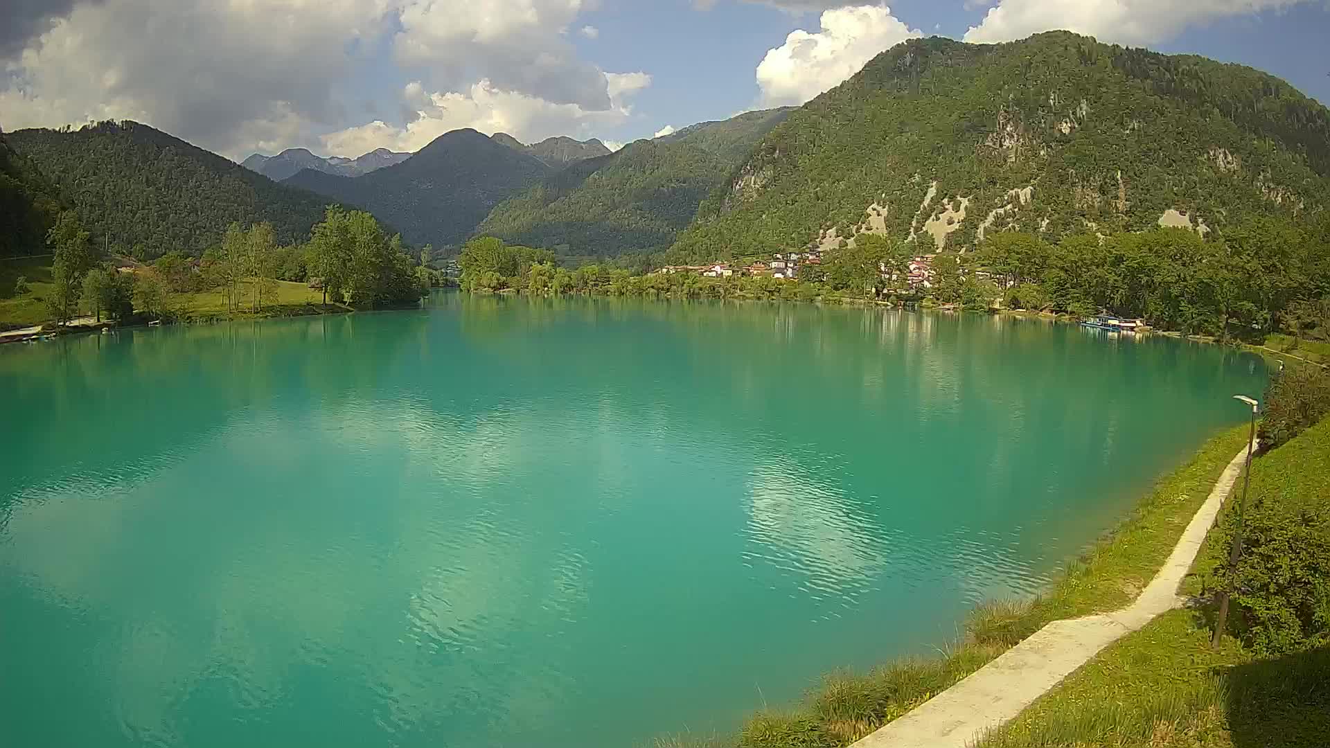 Most na Soči – Panoramic view of Lake