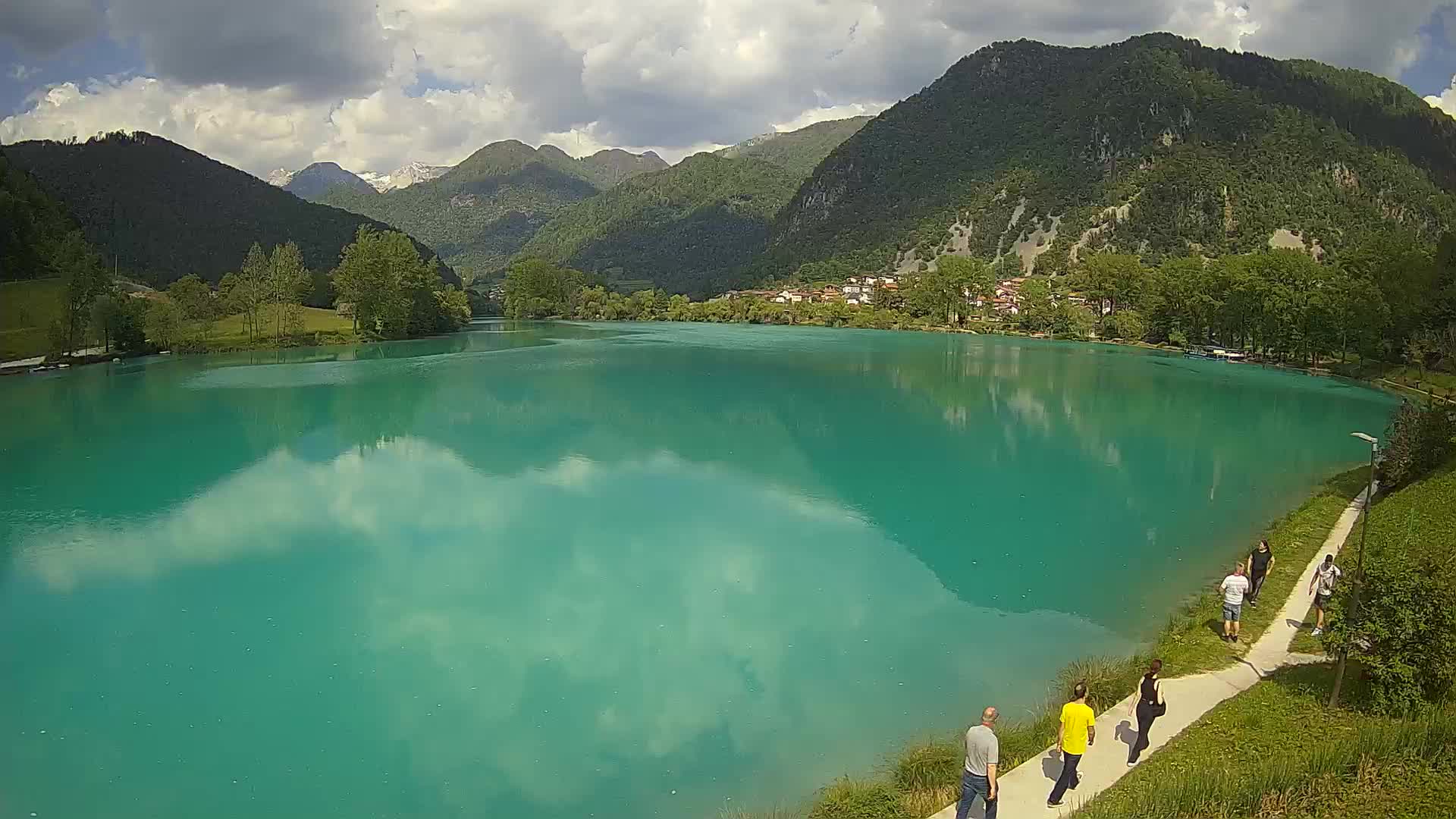 Web kamera Most na Soči – jezero