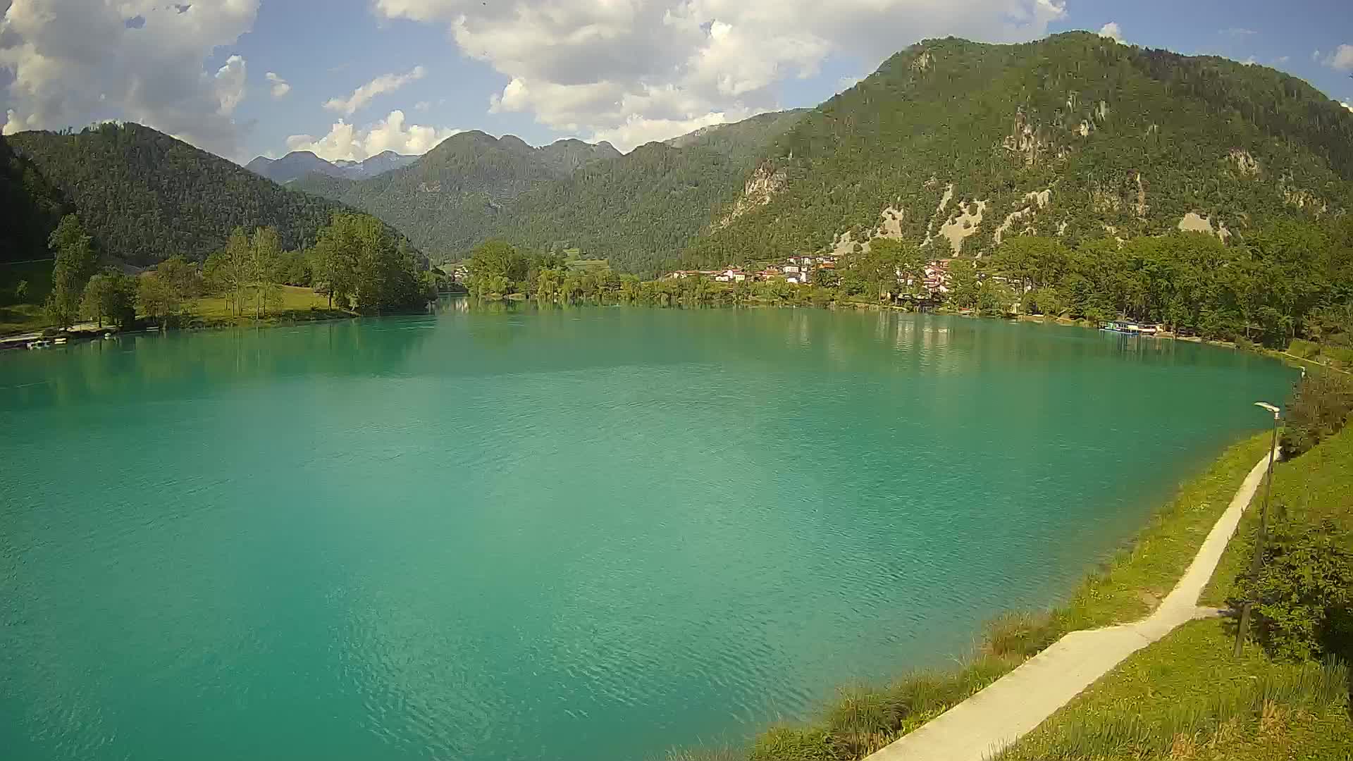 Most na Soči – Panorama del lac