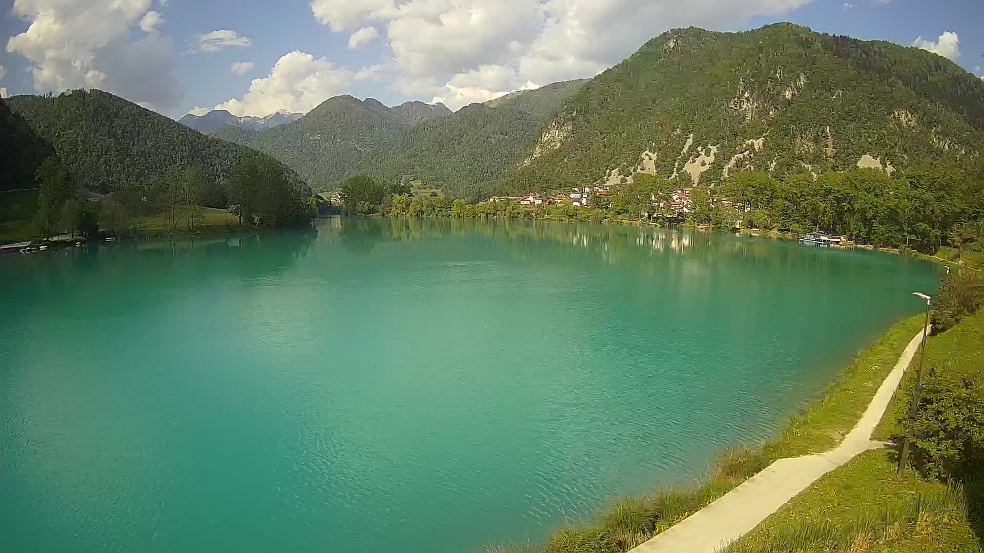 Most na Soči – Panorama del lac