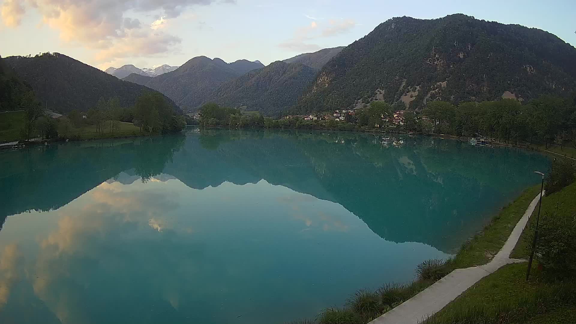 Most na Soči – Panorama del lac