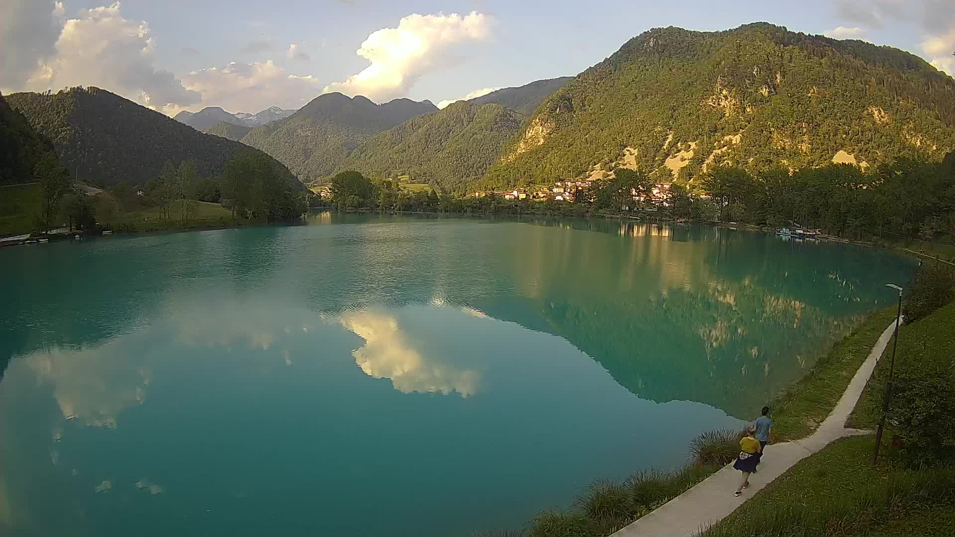 Most na Soči – Pogled na jezero