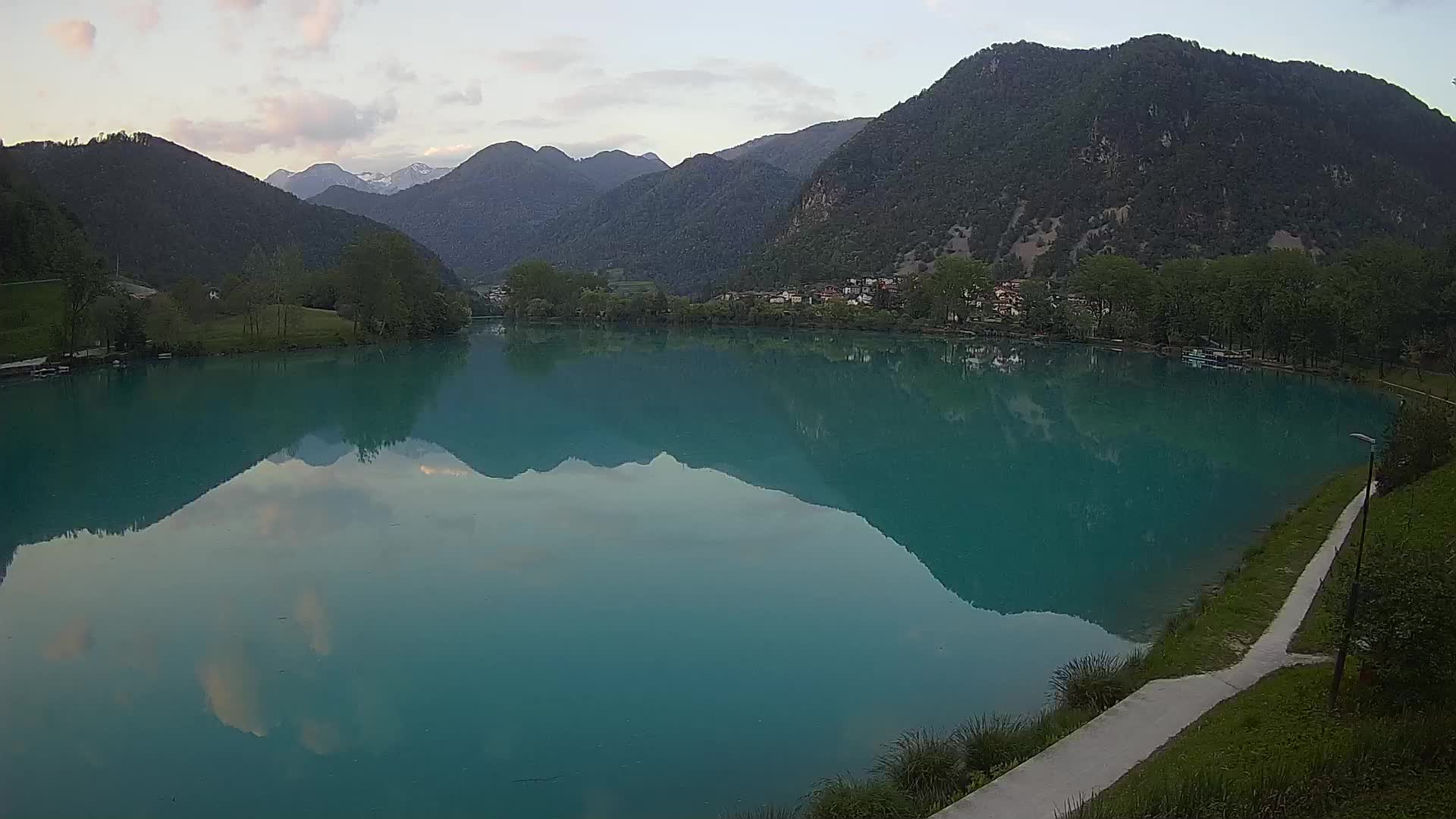 Most na Soči – Panoramic view of Lake