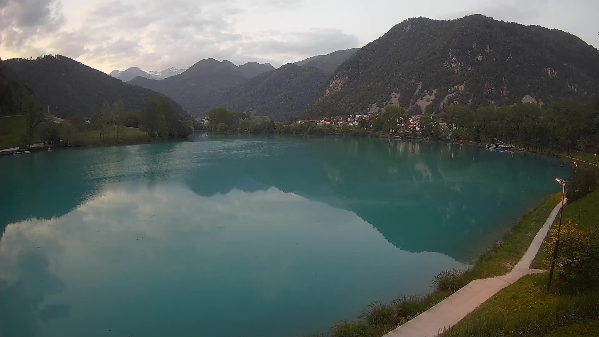 Most na Soči – Panorama del lac