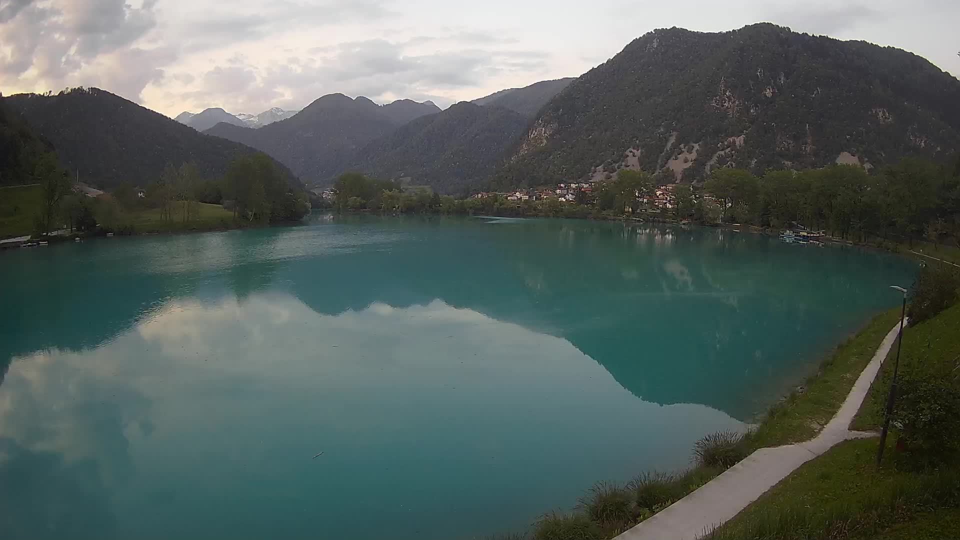 Most na Soči – Panorama del lac