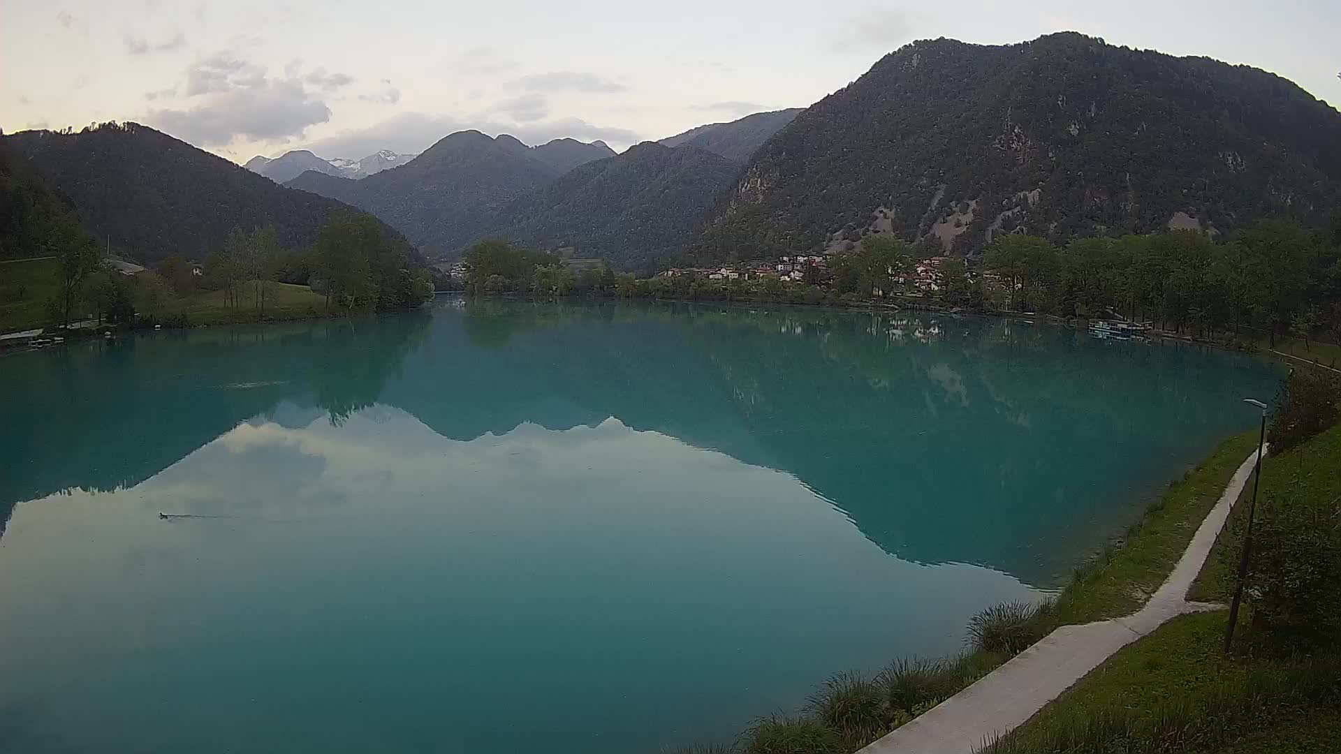 Most na Soči – Panoramic view of Lake