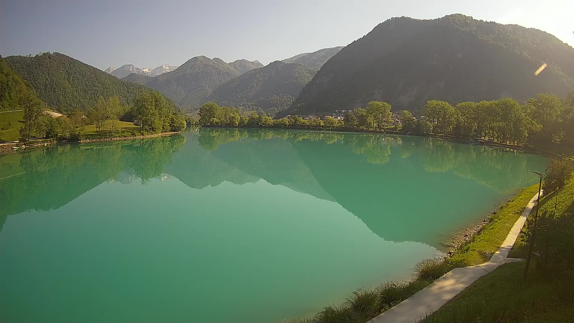 Most na Soči – Panorama del lago