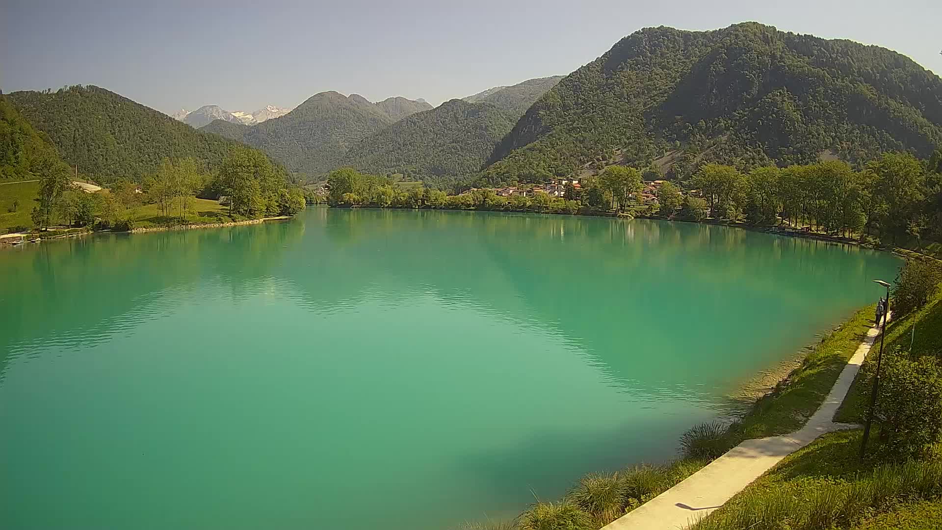 Web kamera Most na Soči – jezero