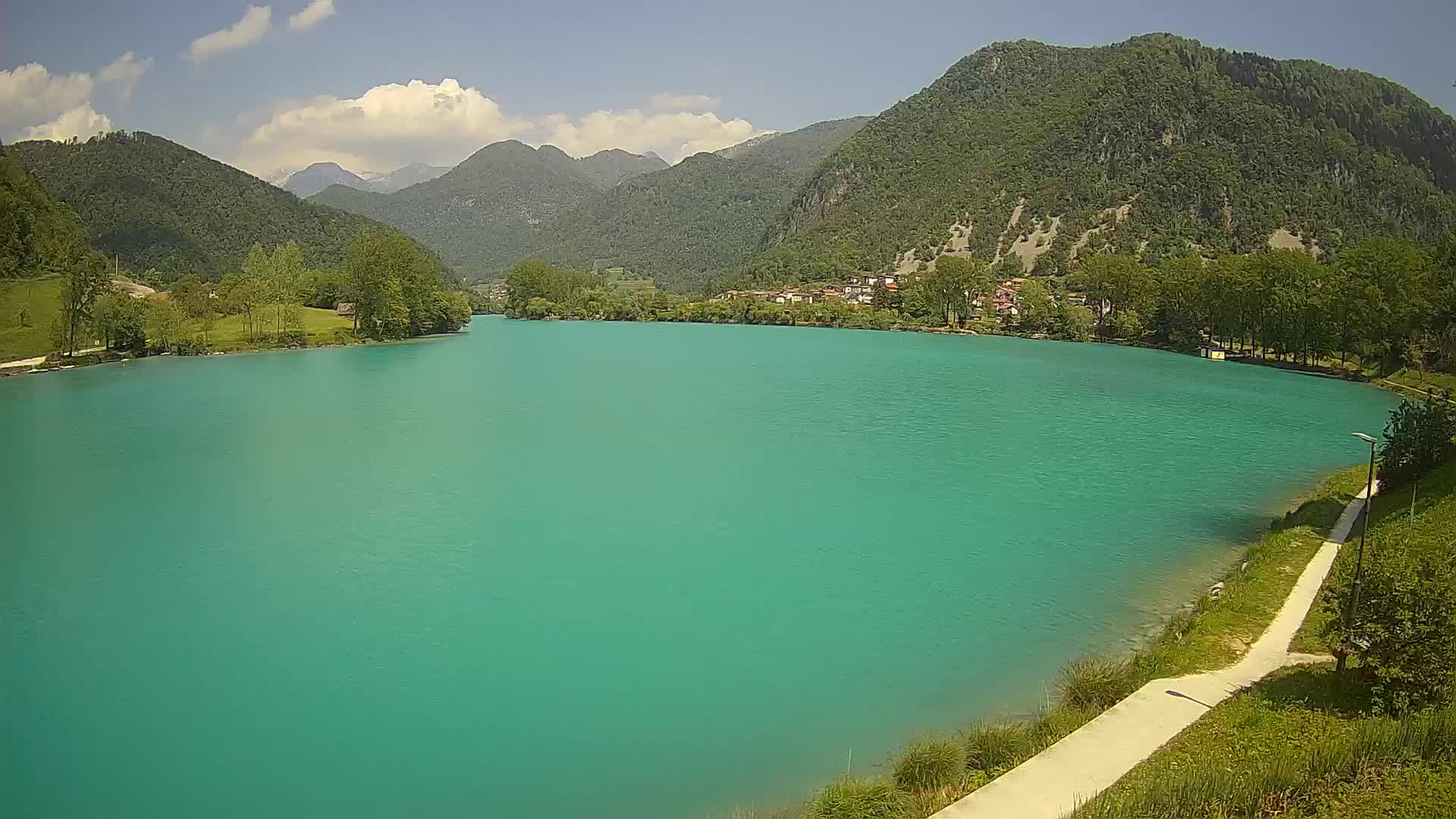 Most na Soči – Panorama del lago
