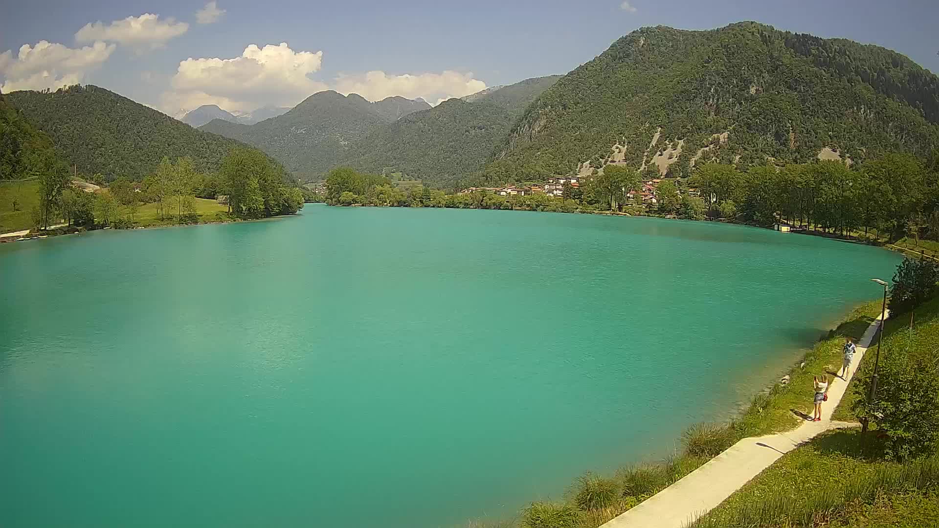 Most na Soči – Panoramic view of Lake
