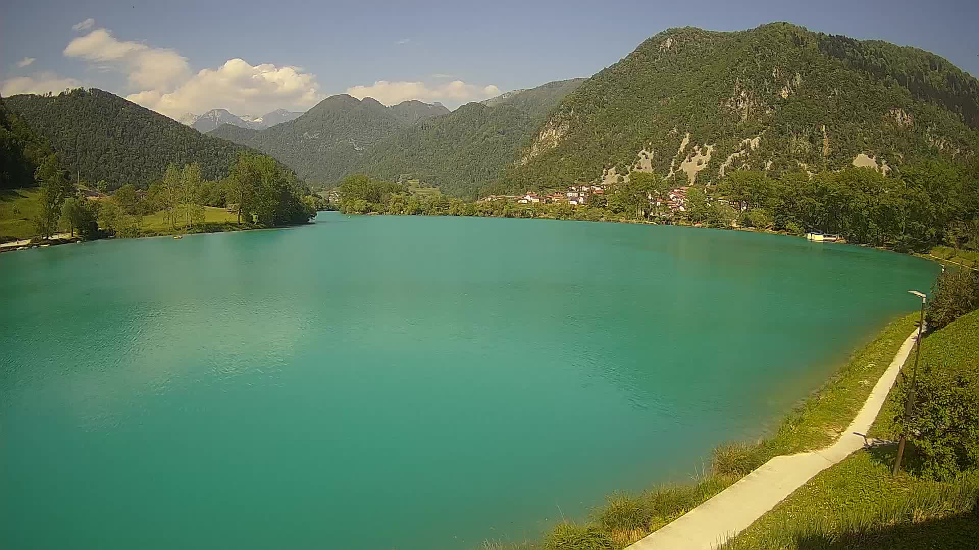 Most na Soči – Pogled na jezero