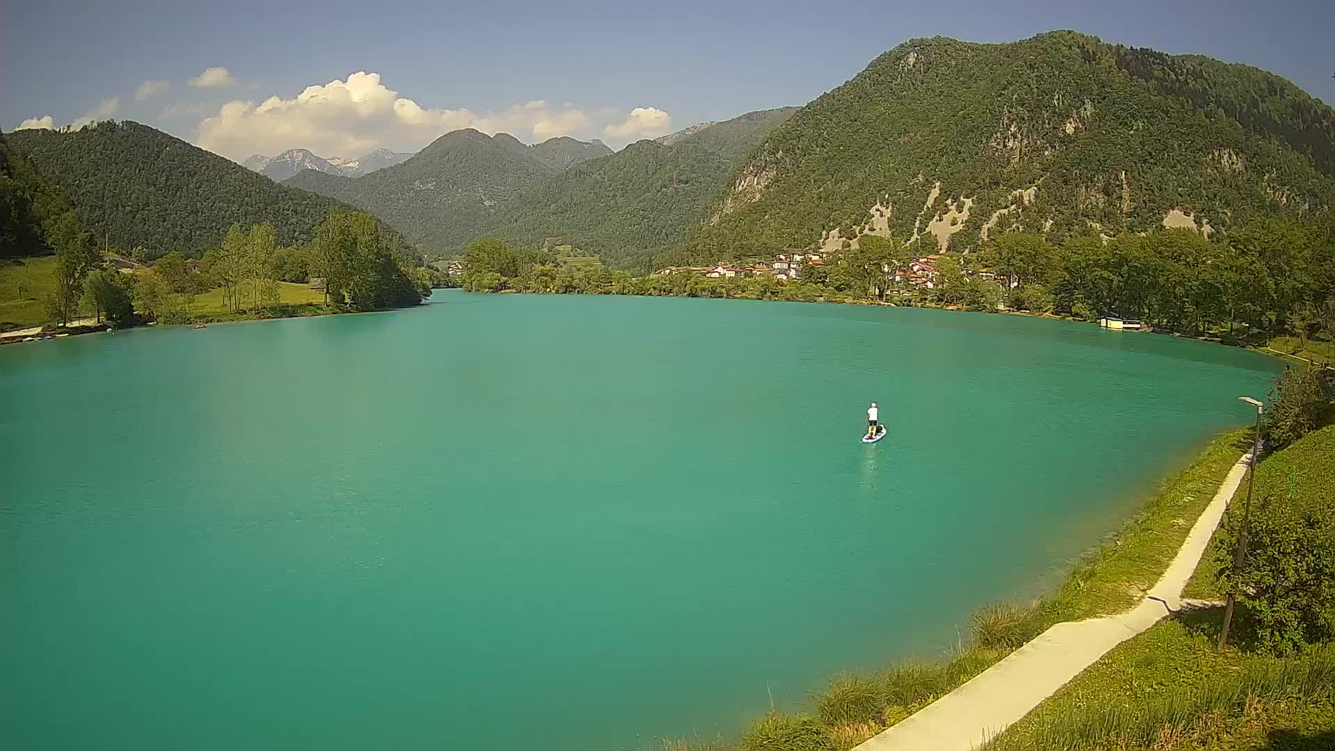 Most na Soči – Panorama del lago