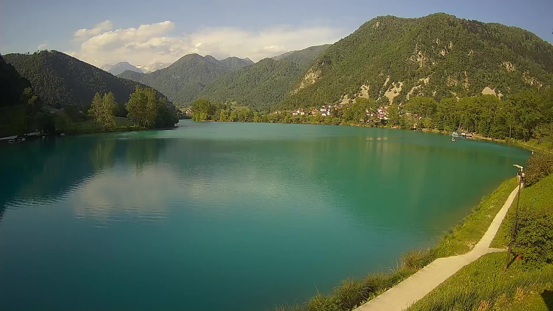 Most na Soči – Panoramic view of Lake