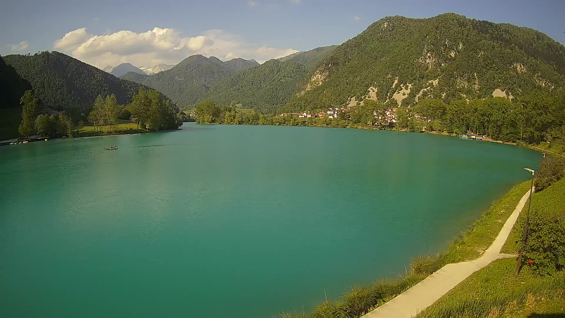 Most na Soči – Pogled na jezero