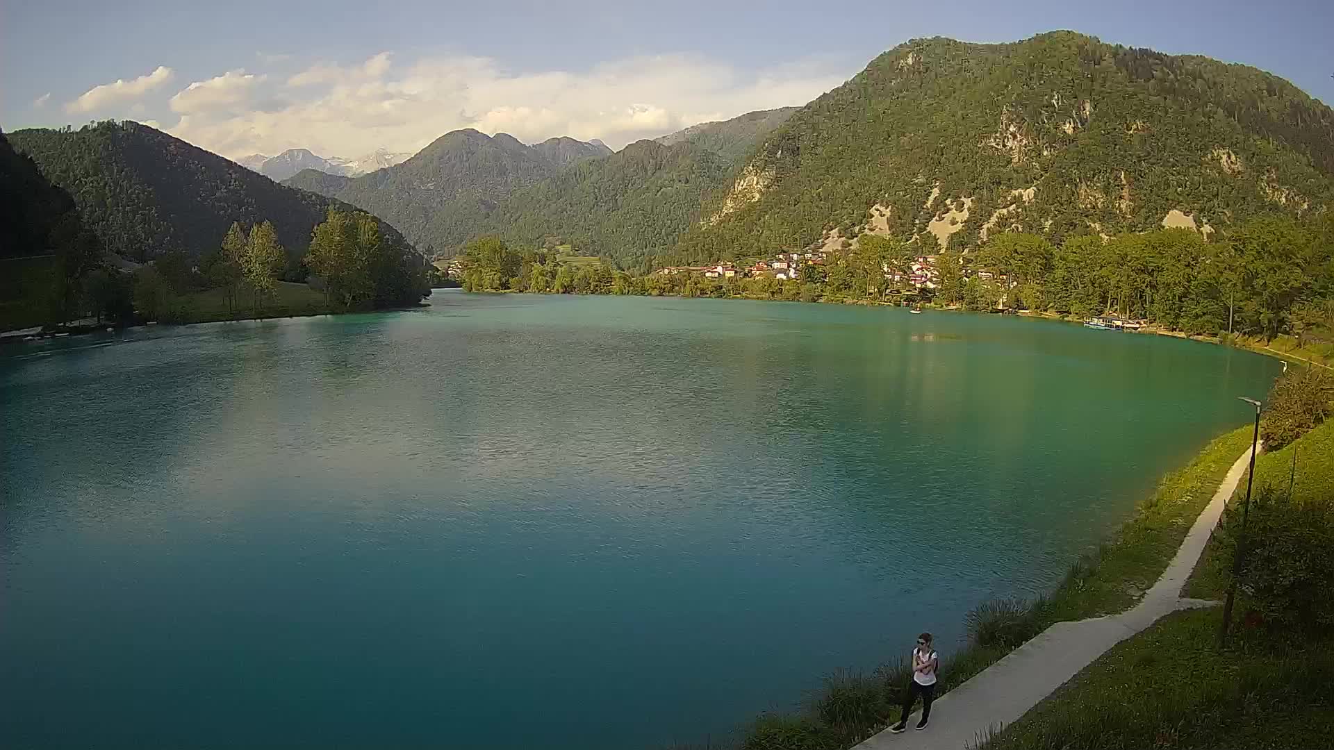 Most na Soči – Panorama del lac