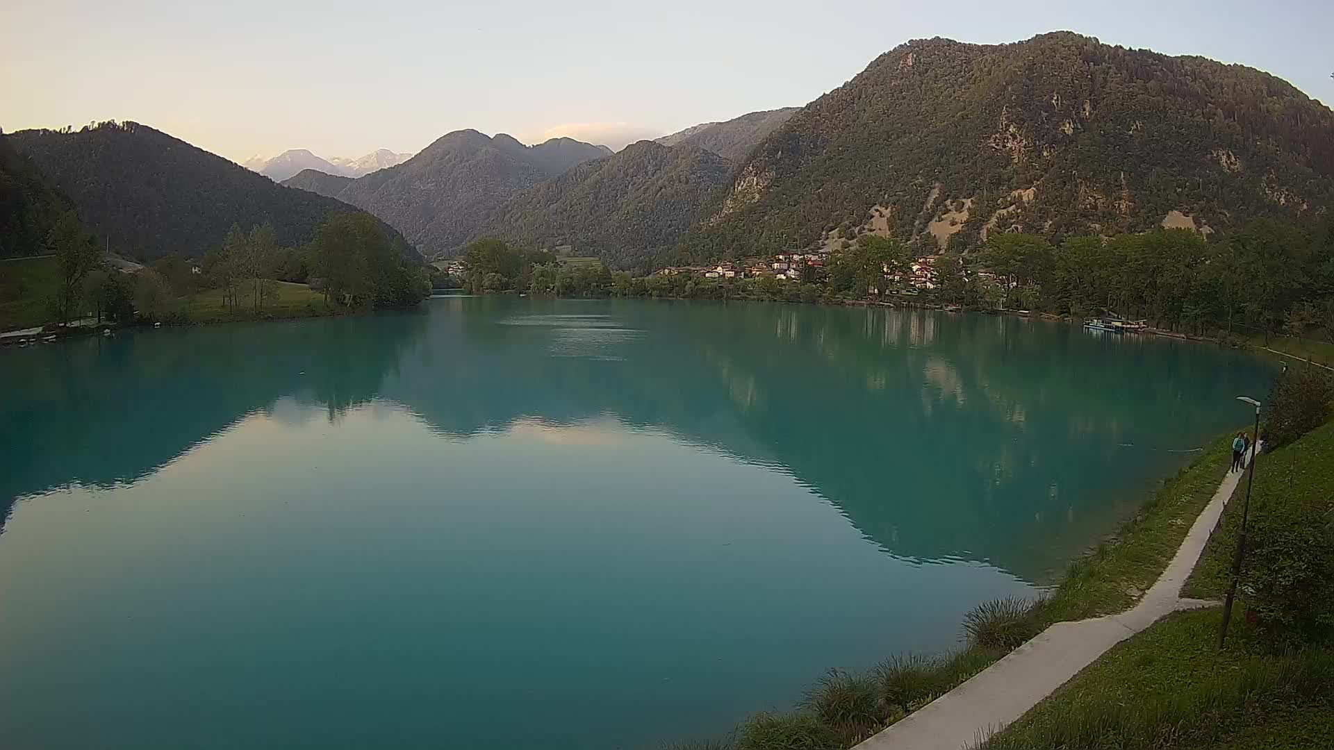 Most na Soči – Panoramic view of Lake