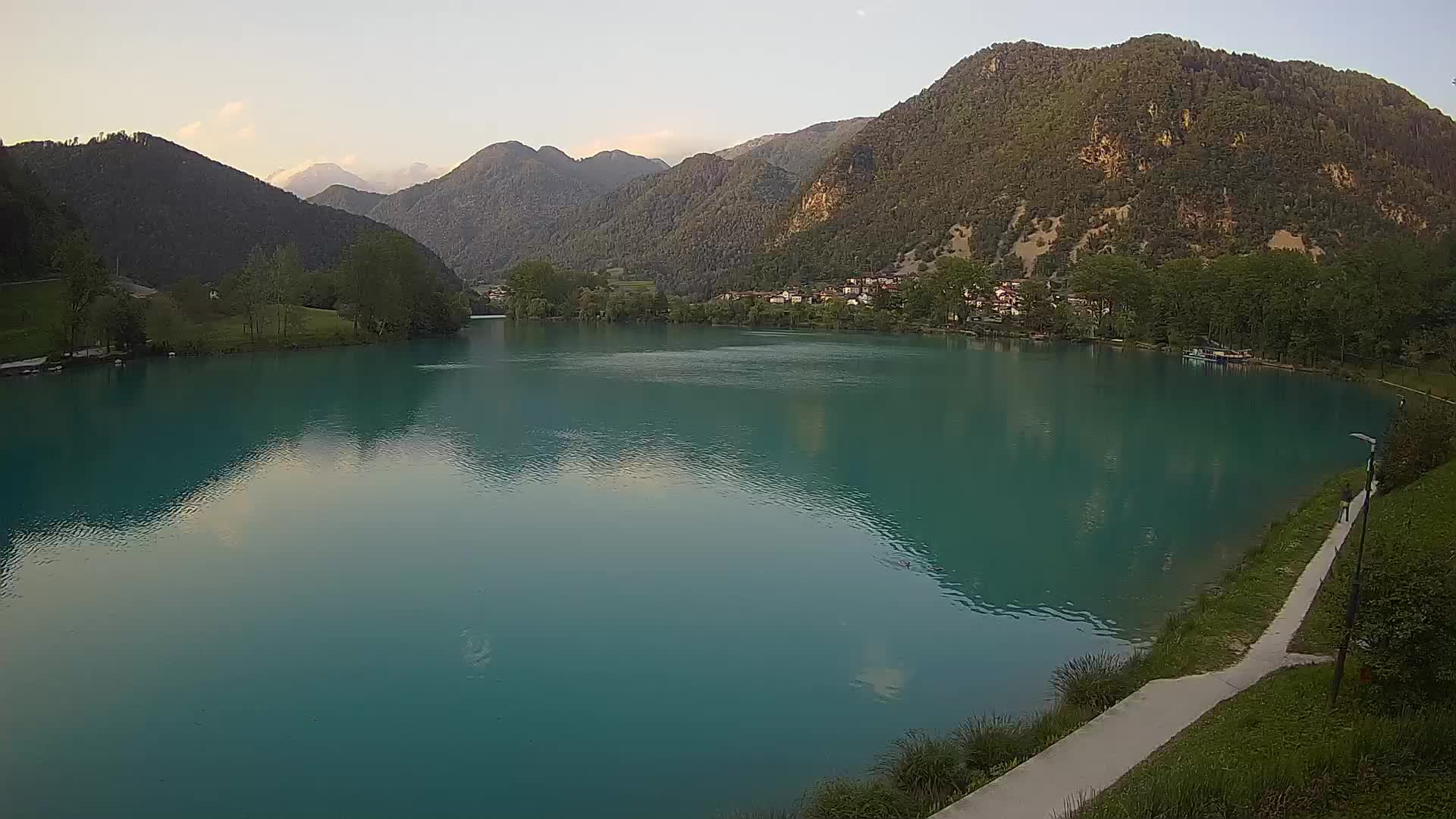Most na Soči – Panoramic view of Lake