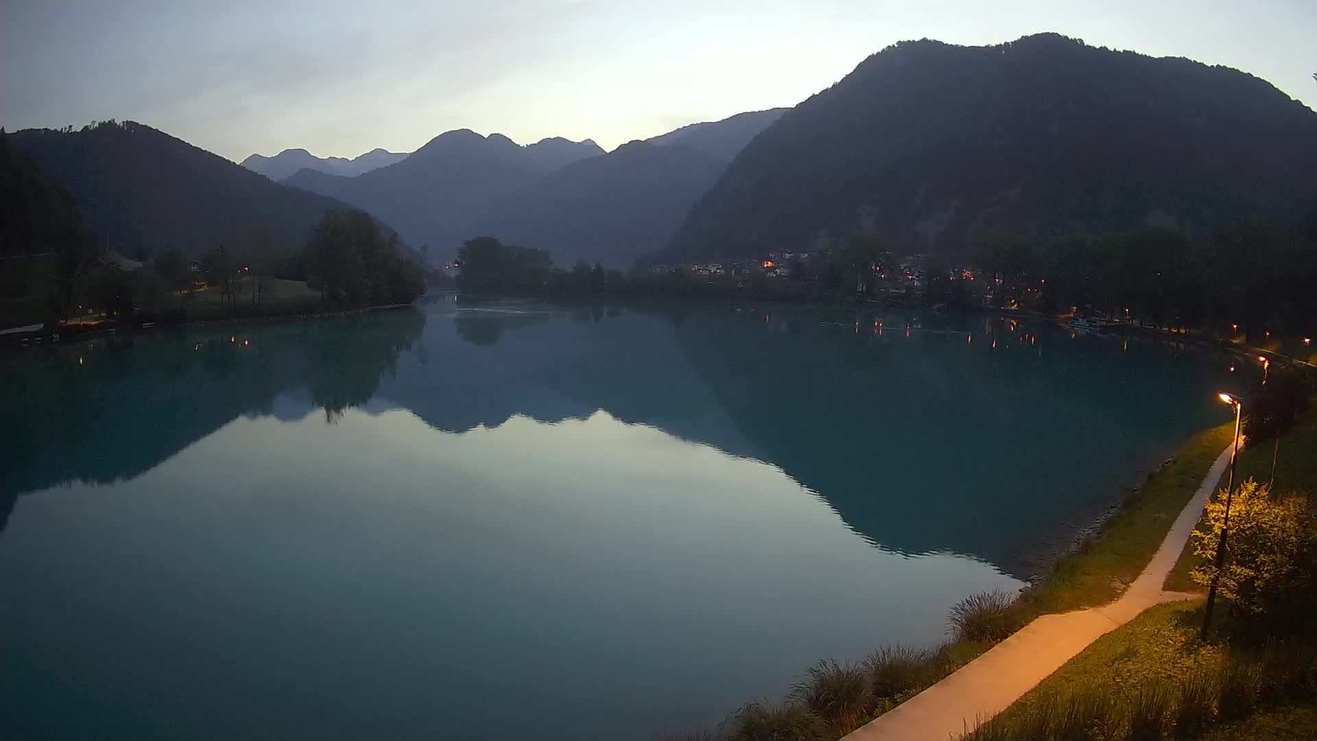 Most na Soči – Panoramic view of Lake