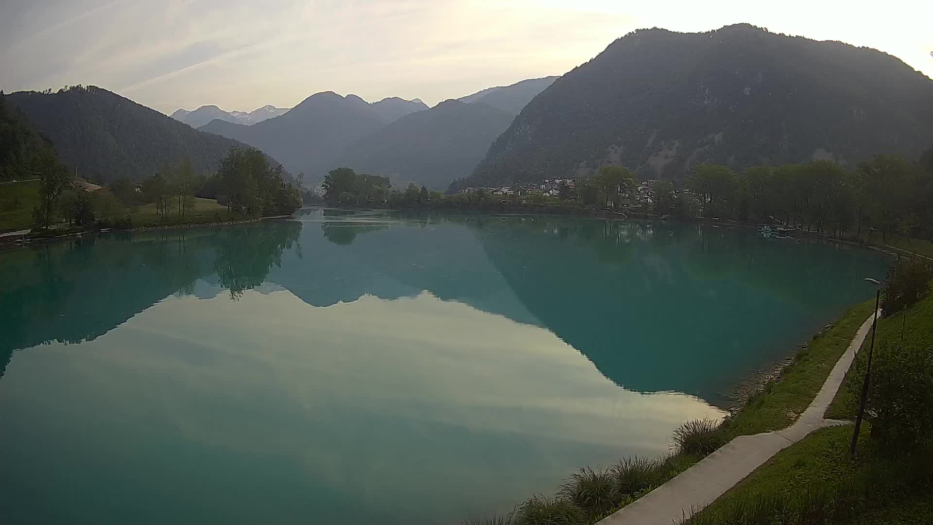 Most na Soči – Panorama del lac
