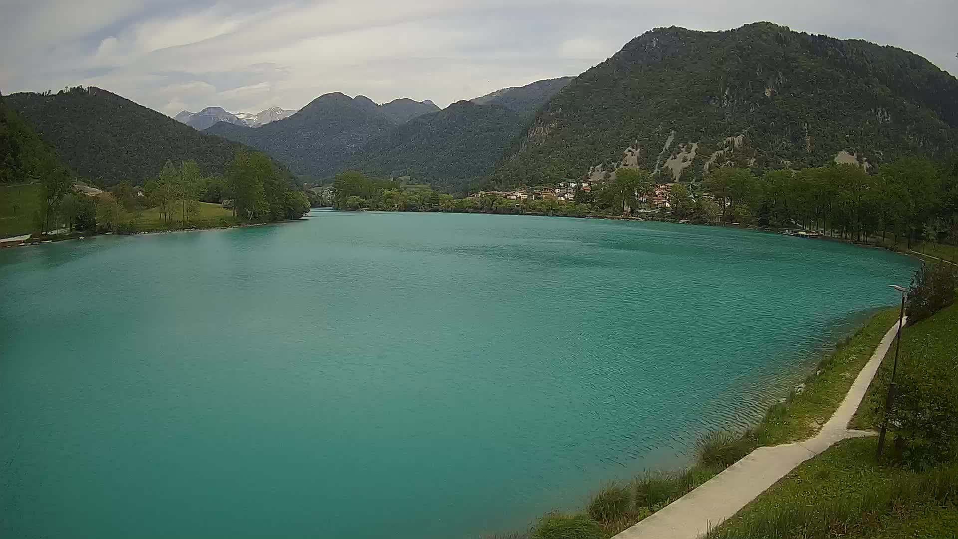 Web kamera Most na Soči – jezero