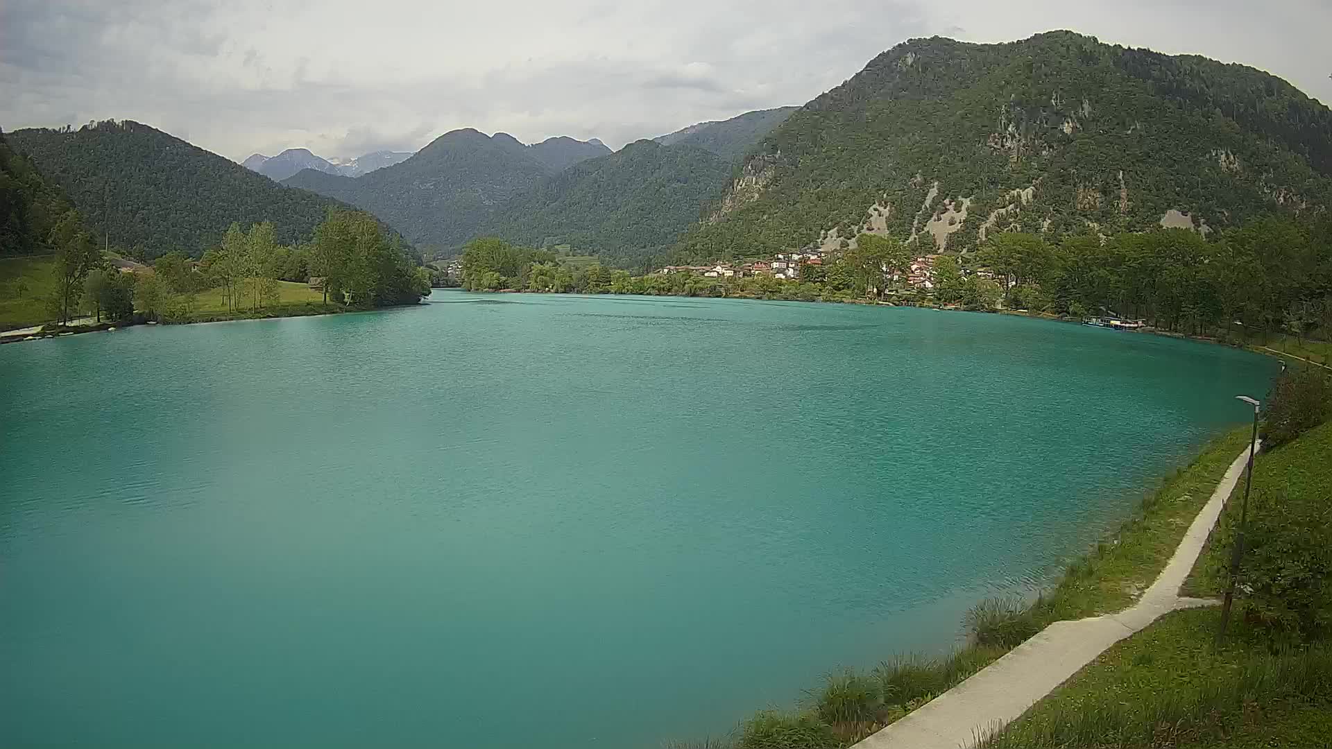Most na Soči – Panorama del lago