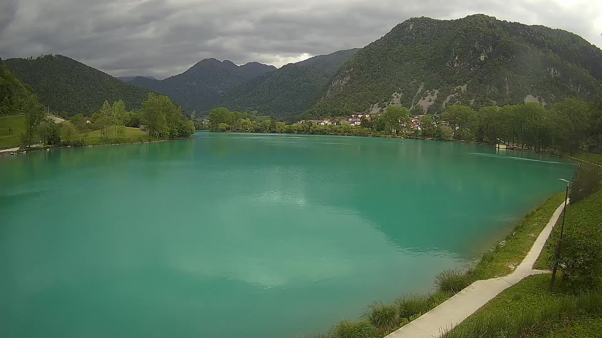 Most na Soči – Panorama del lac