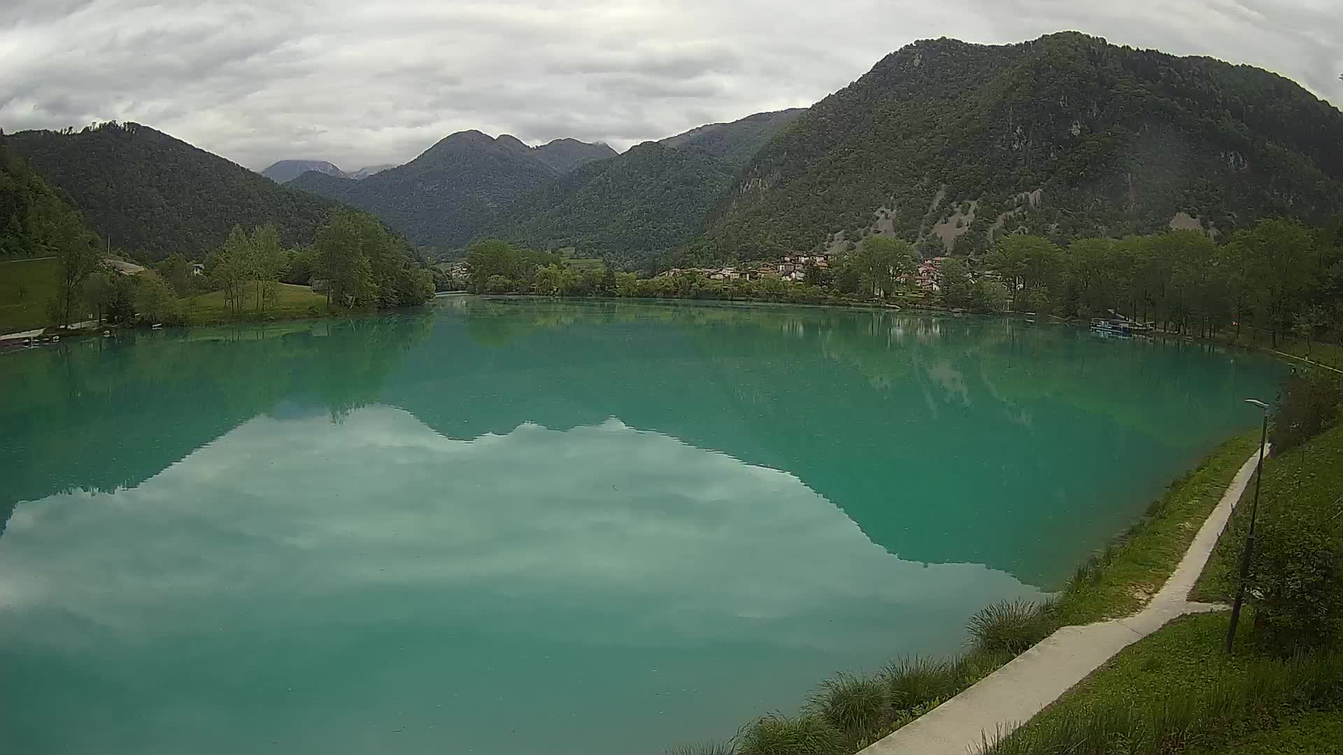 Most na Soči – Panorama del lago
