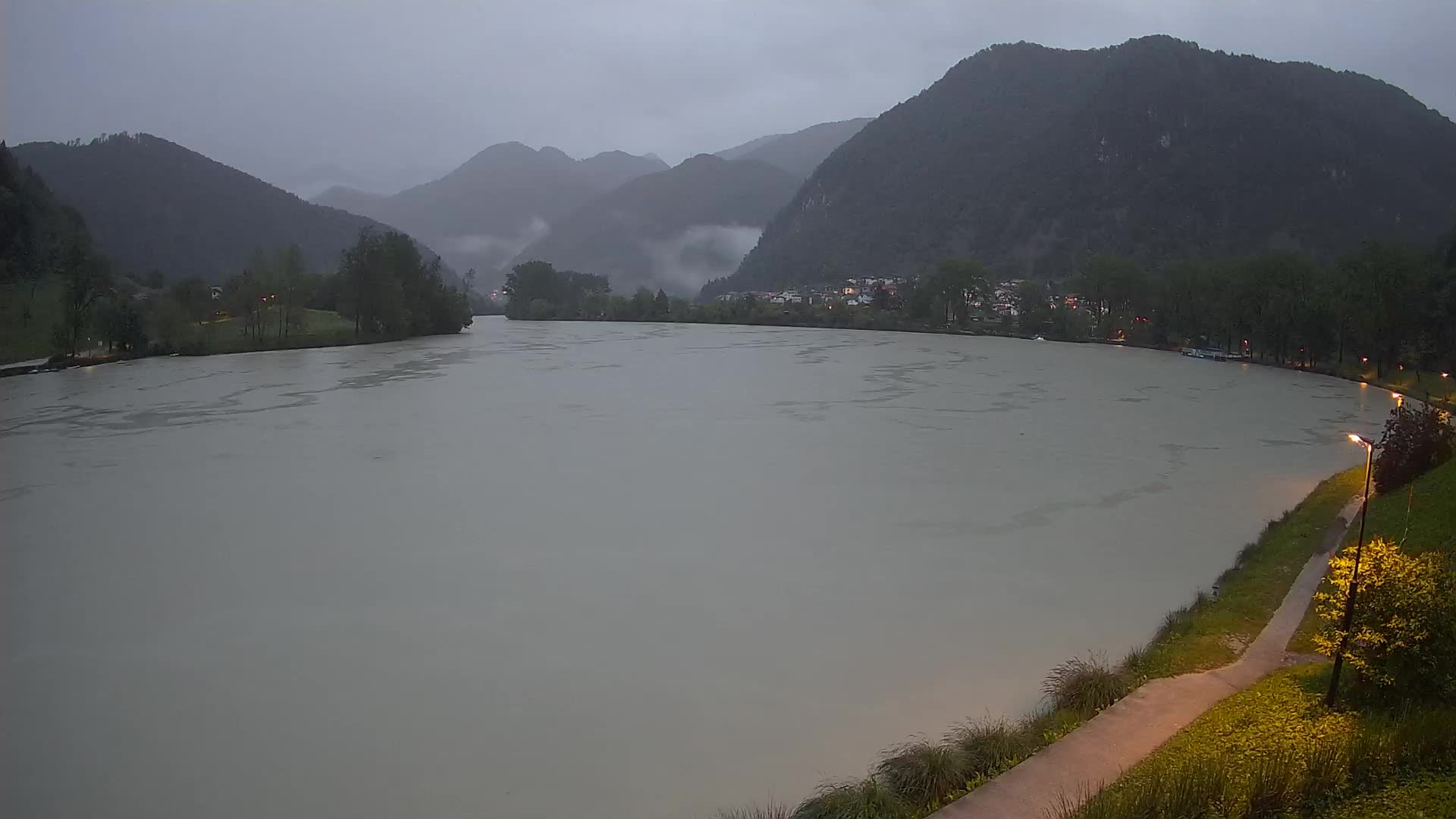 Most na Soči – Panorama del lac
