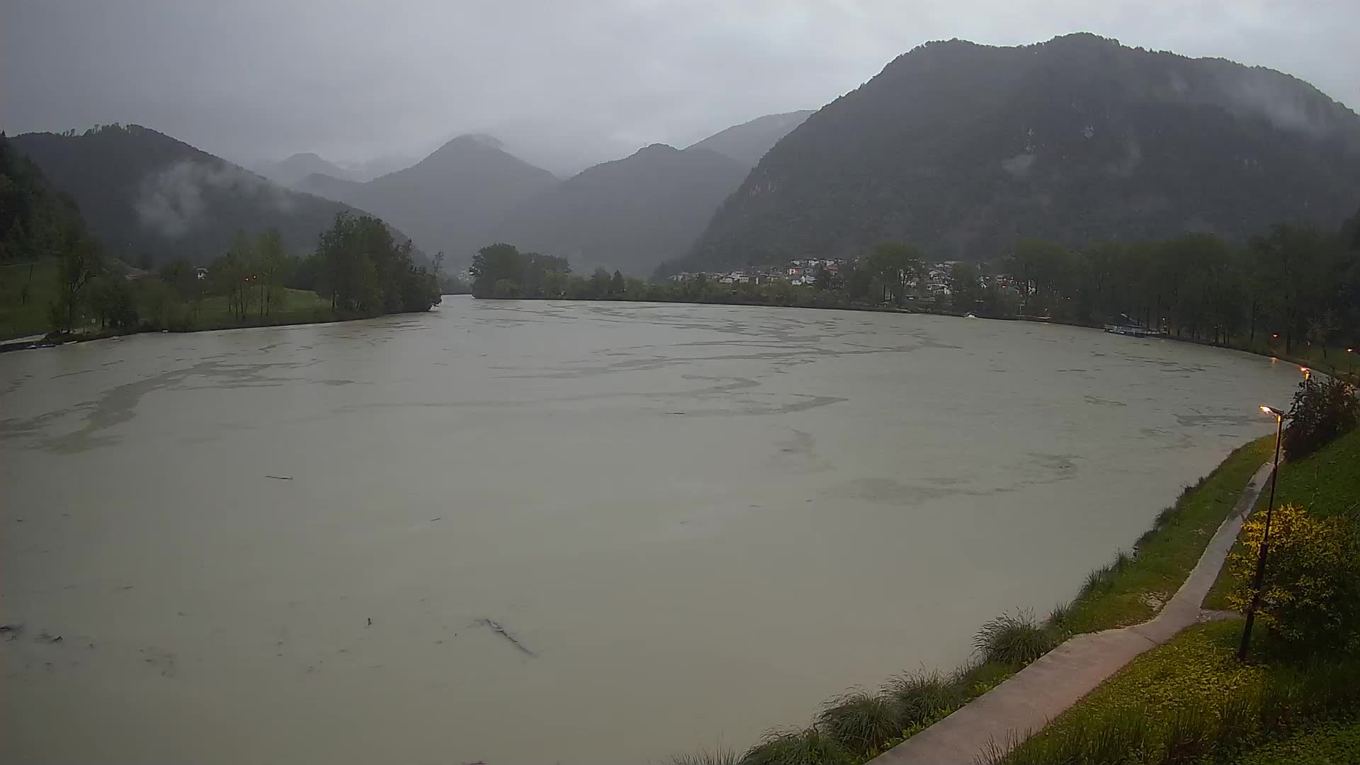 Most na Soči – Panorama del lac