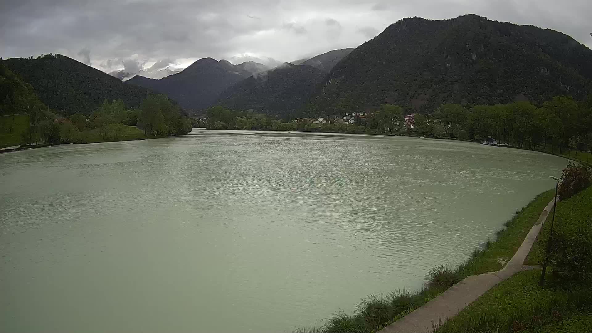 Most na Soči – Panorama del lac