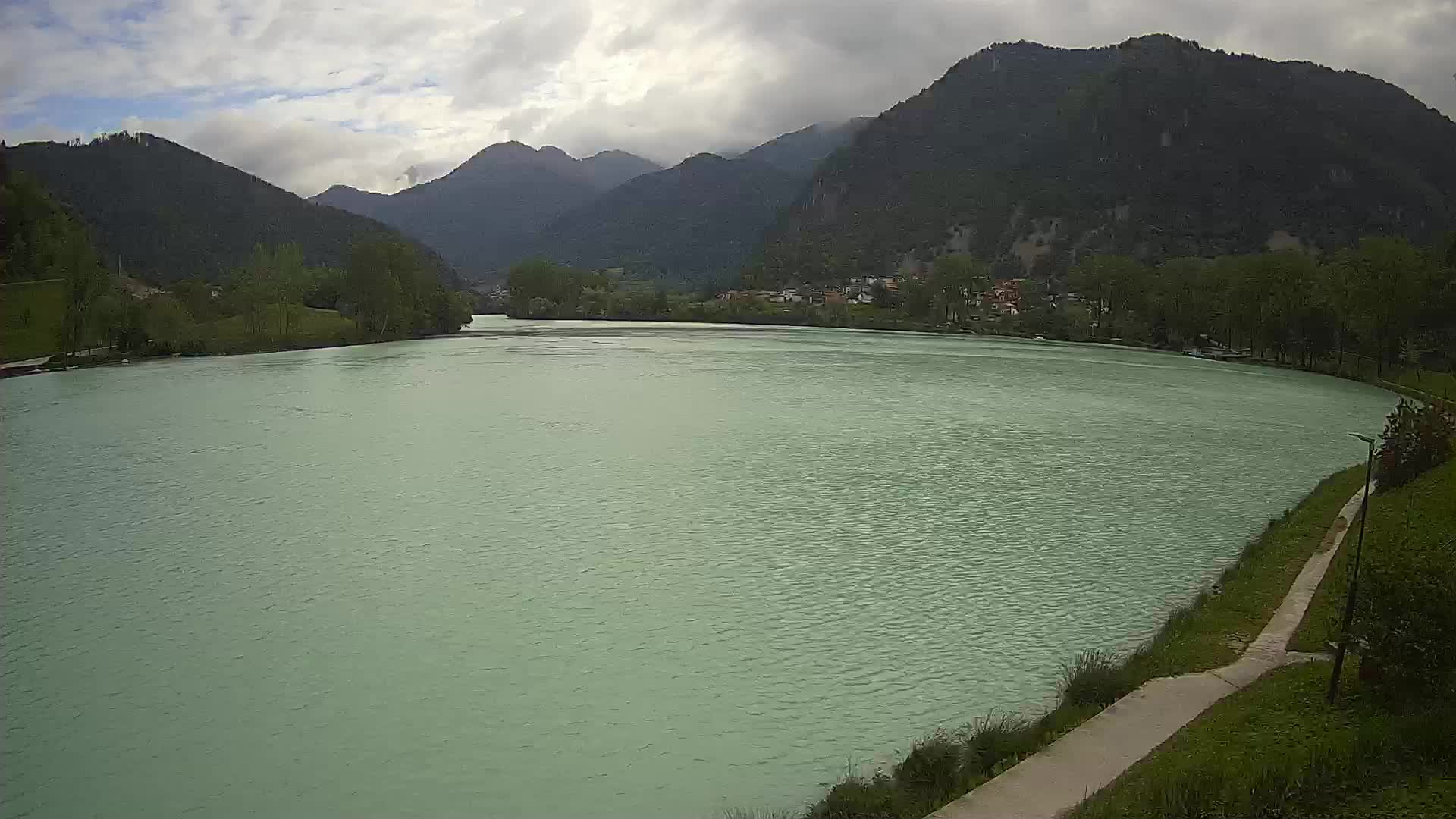 Most na Soči – Panoramic view of Lake