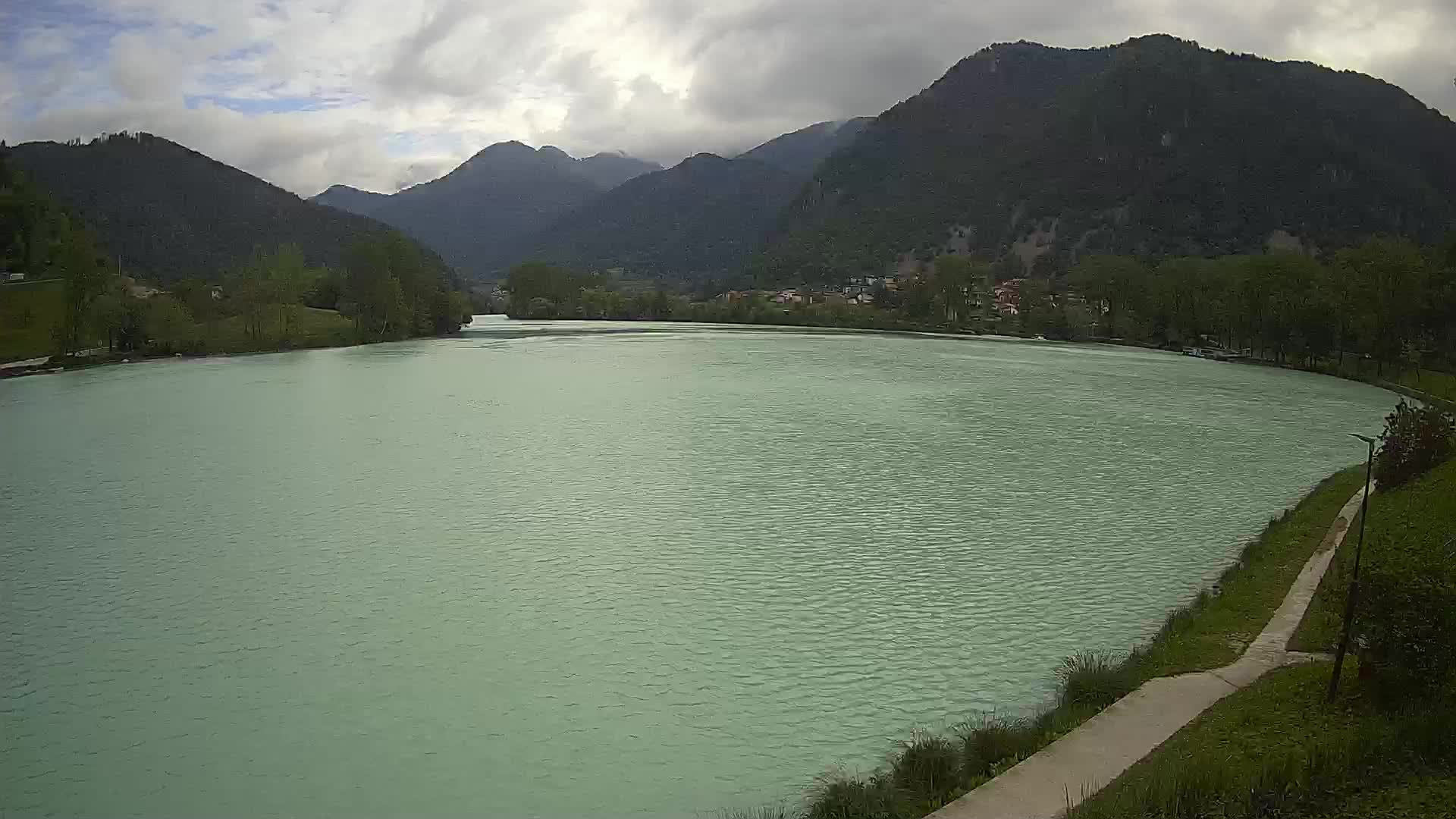 Most na Soči – Panorama del lac