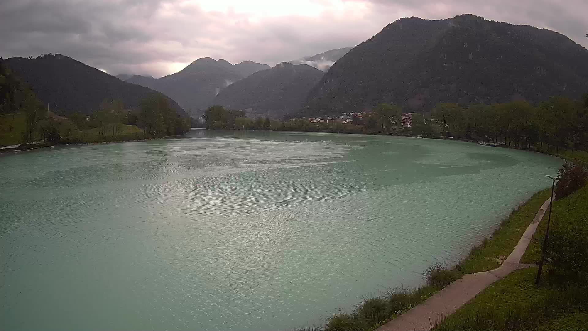 Most na Soči – Panorama del lac