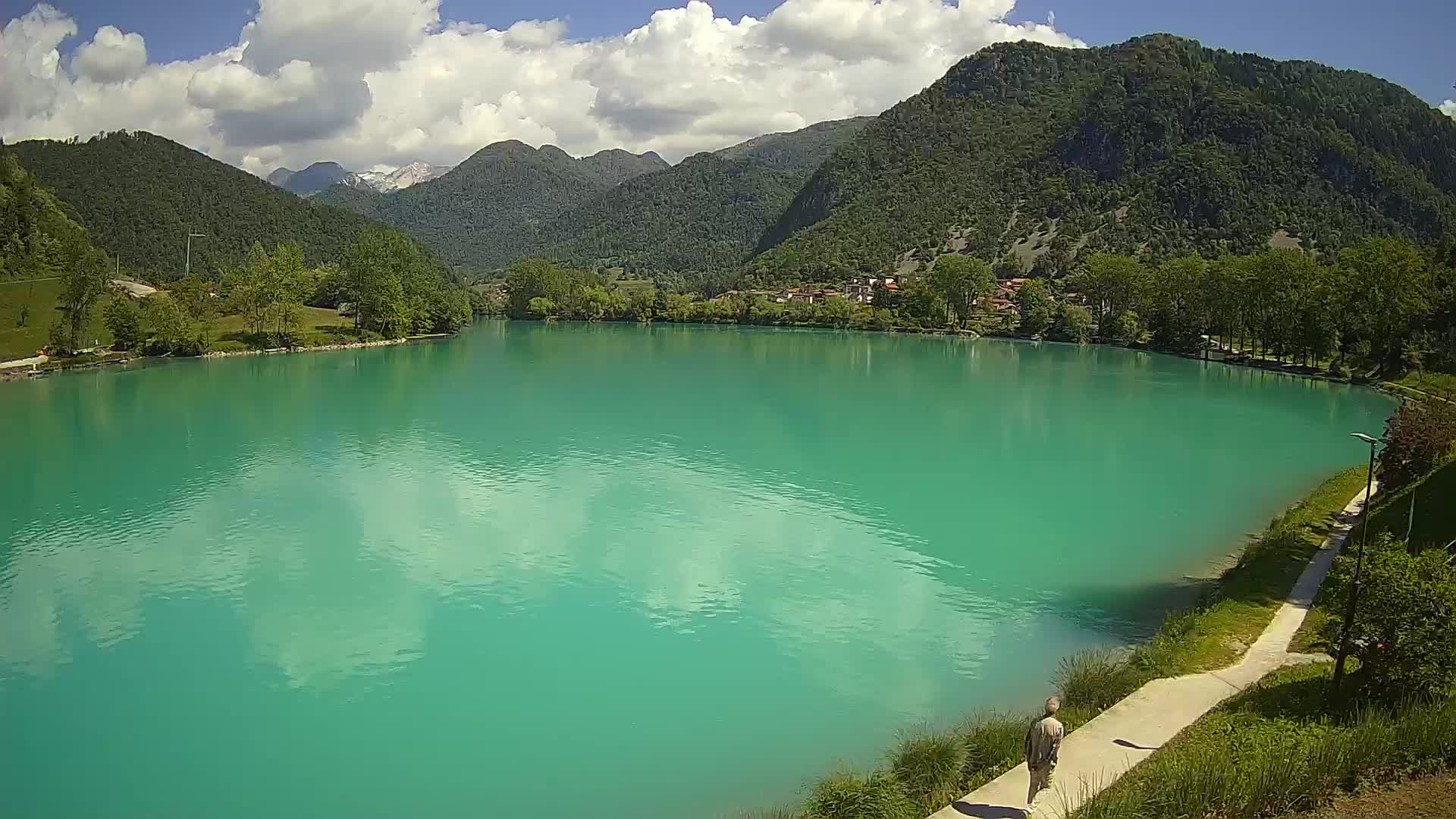 Most na Soči – Pogled na jezero