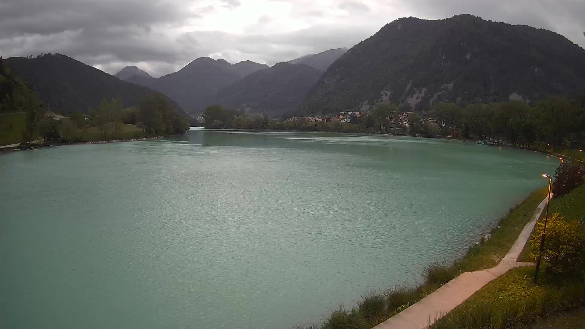 Most na Soči – Panorama del lac