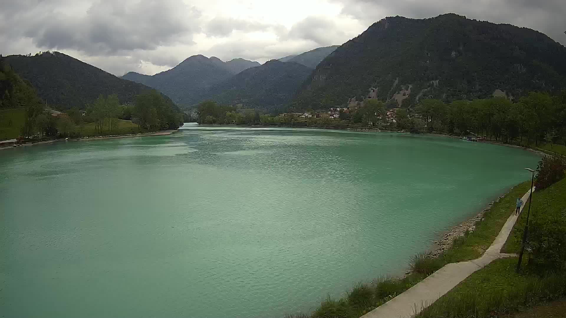Most na Soči – Panoramic view of Lake