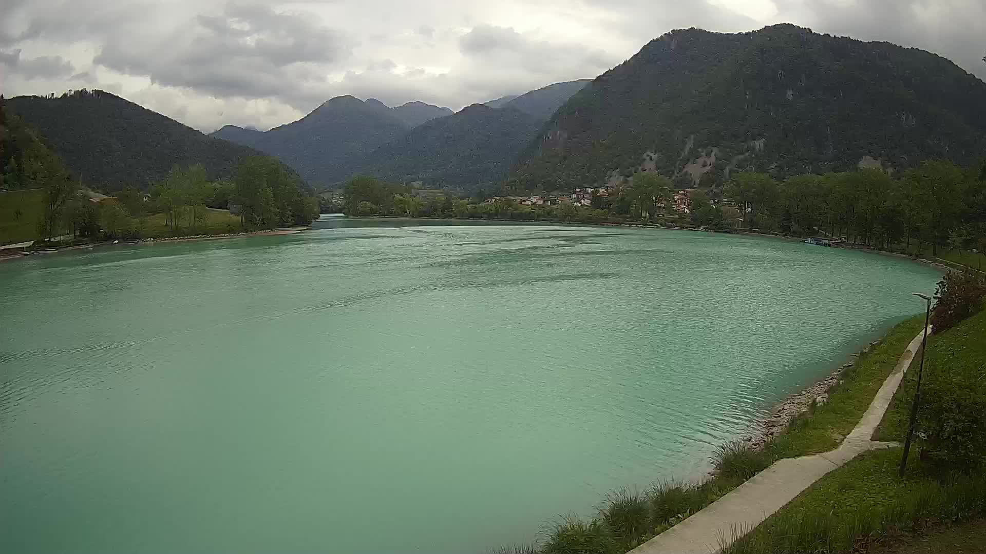 Most na Soči – Panoramic view of Lake